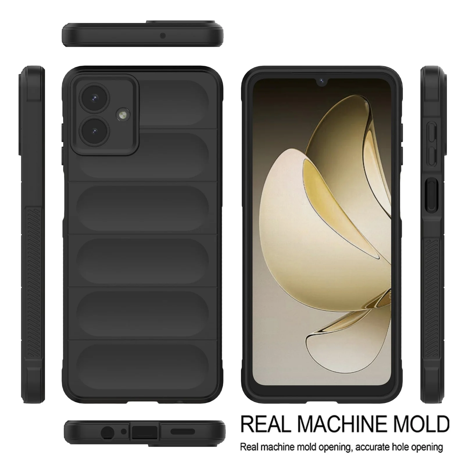 DL3 Mobilak Soft Silicone Protective Case for Samsung Galaxy A07 with Camera Protection and Shockproof Design - Black