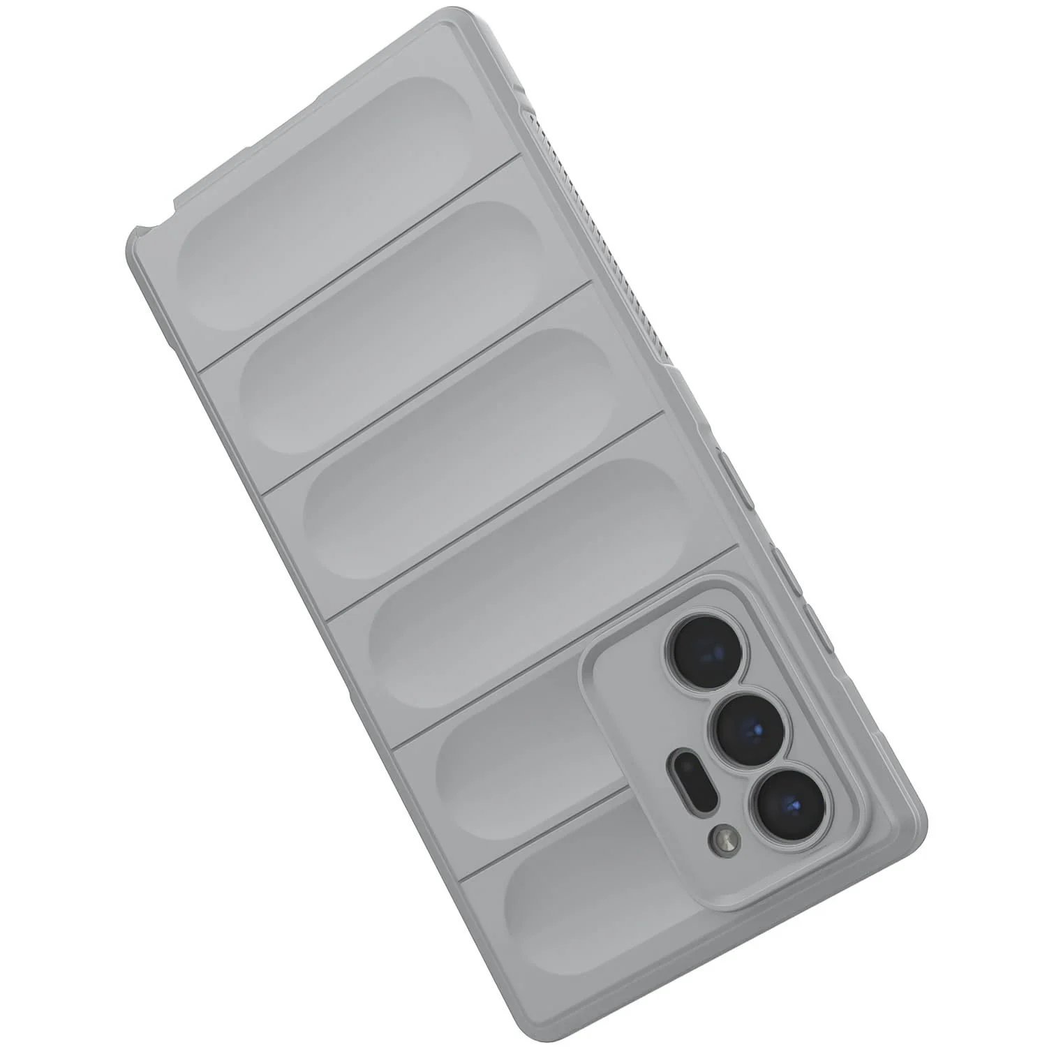DL3 Mobilak Flexible Silicone and TPU Protective Case with Camera Protection for Samsung Galaxy Note 20 Ultra - Gray
