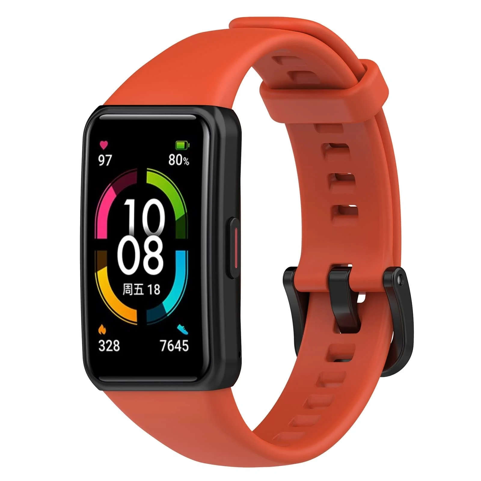 DL3 Mobilak Bracelet Compatible With Huawei Band 6/Honor Band 6/Band 6 Pro/Band 6 NFC Wristbands for Men Women, Silicone Strap, Waterproof Sports Replacement Straps