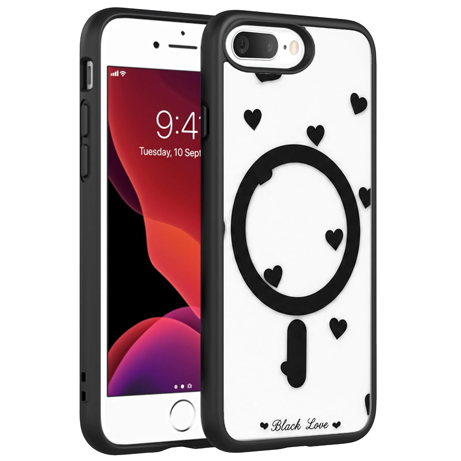 iPhone 7 Plus / iPhone 8 Plus — DL3 MOBILAK Clear Three-Layer Protective Phone Case for Apple iPhone 7 Plus and iPhone 8 Plus