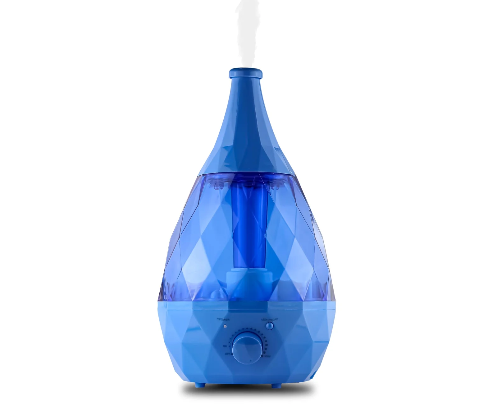 Mobigon 2.8Litres Humidifier for Room, Cool Mist Ultrasonic Humidifier / Essential Oil Diffuser, Super Quiet 360°Nozzle, Colorful Change, Auto Shut Off&UV Light&, Lasts Up to 24 Hours - Blue