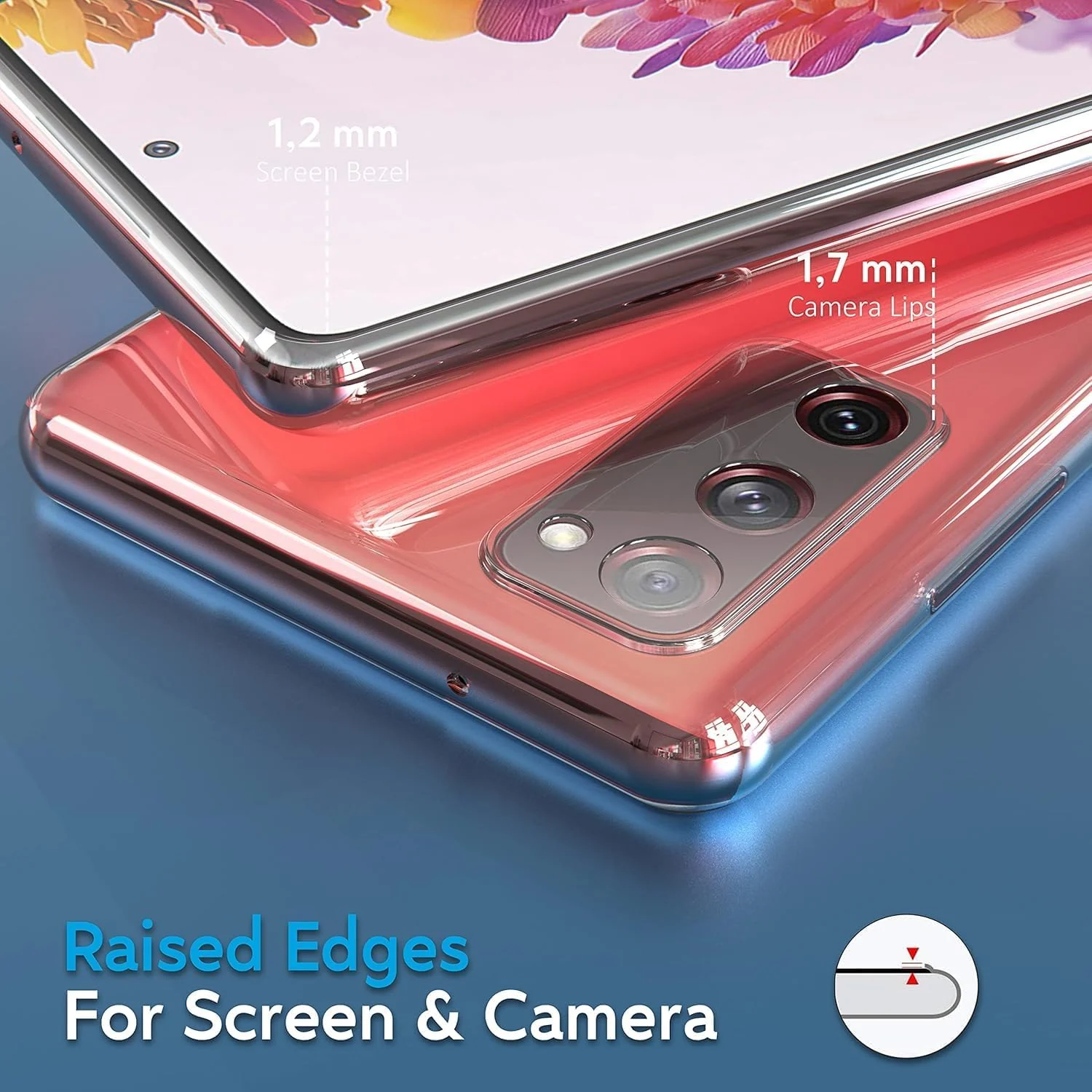 Mobigon Case Compatible with Samsung Galaxy S20 FE, Case Crystal Soft TPU Gel Case Flexible Silicone Anti-Scratch Camera Protection TPU Cover - Clear