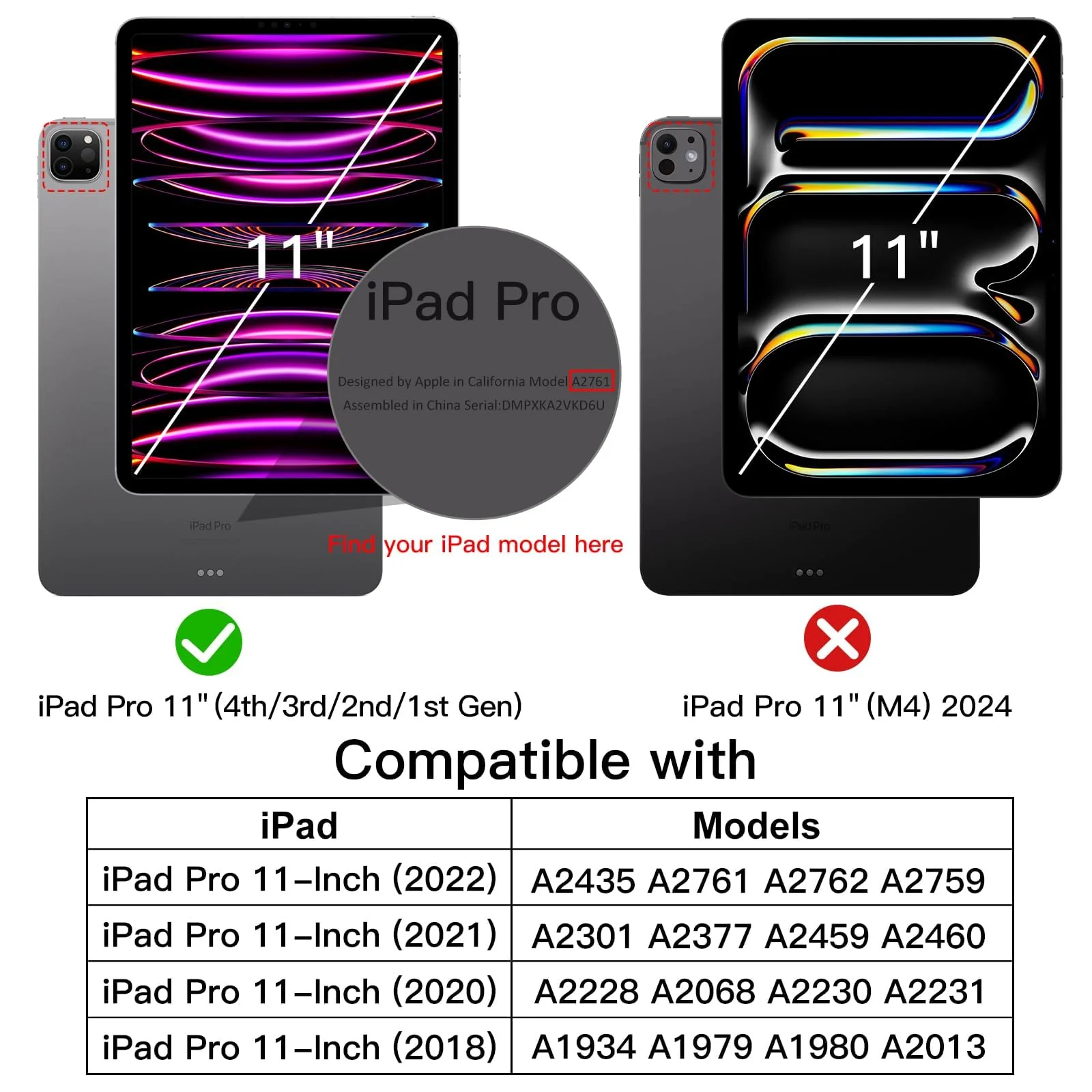 DL3 Mobilak Transparent Case for iPad Pro 11-Inch, 2022/2021/2020/2018 Model (4th/3rd/2nd/1st Generation) Shockproof, Slim Lightweight Anti-Yellowing Bumper, Kickstand Cover, with Pencil Holder - Clear