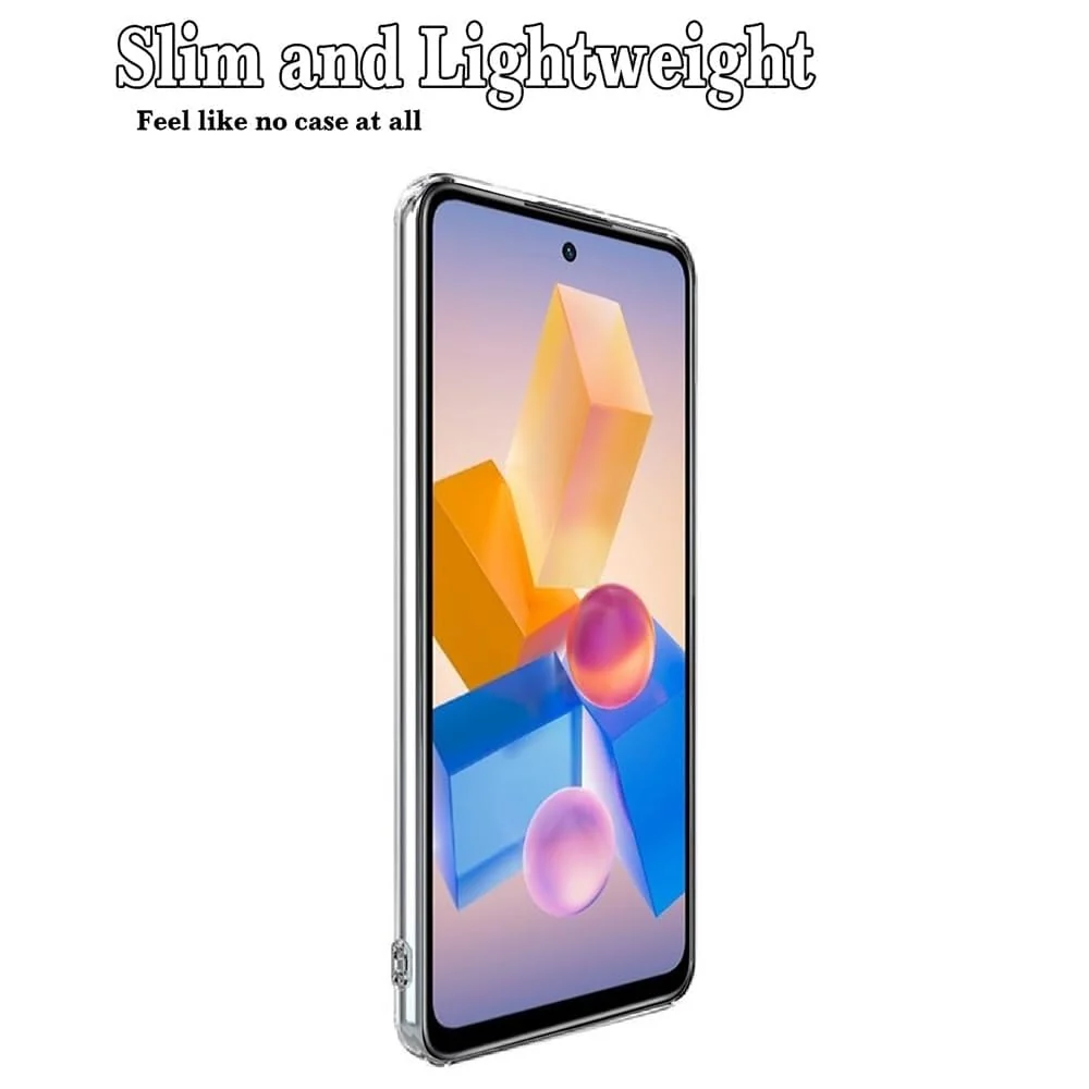 DL3 Mobilak Case Compatible with Tecno Spark Go 2024/Spark 20/20C/Infinix Smart 8/Hot 40i, Crystal Soft TPU Gel Flexible Silicone Anti-Scratch Camera Protection TPU - Clear