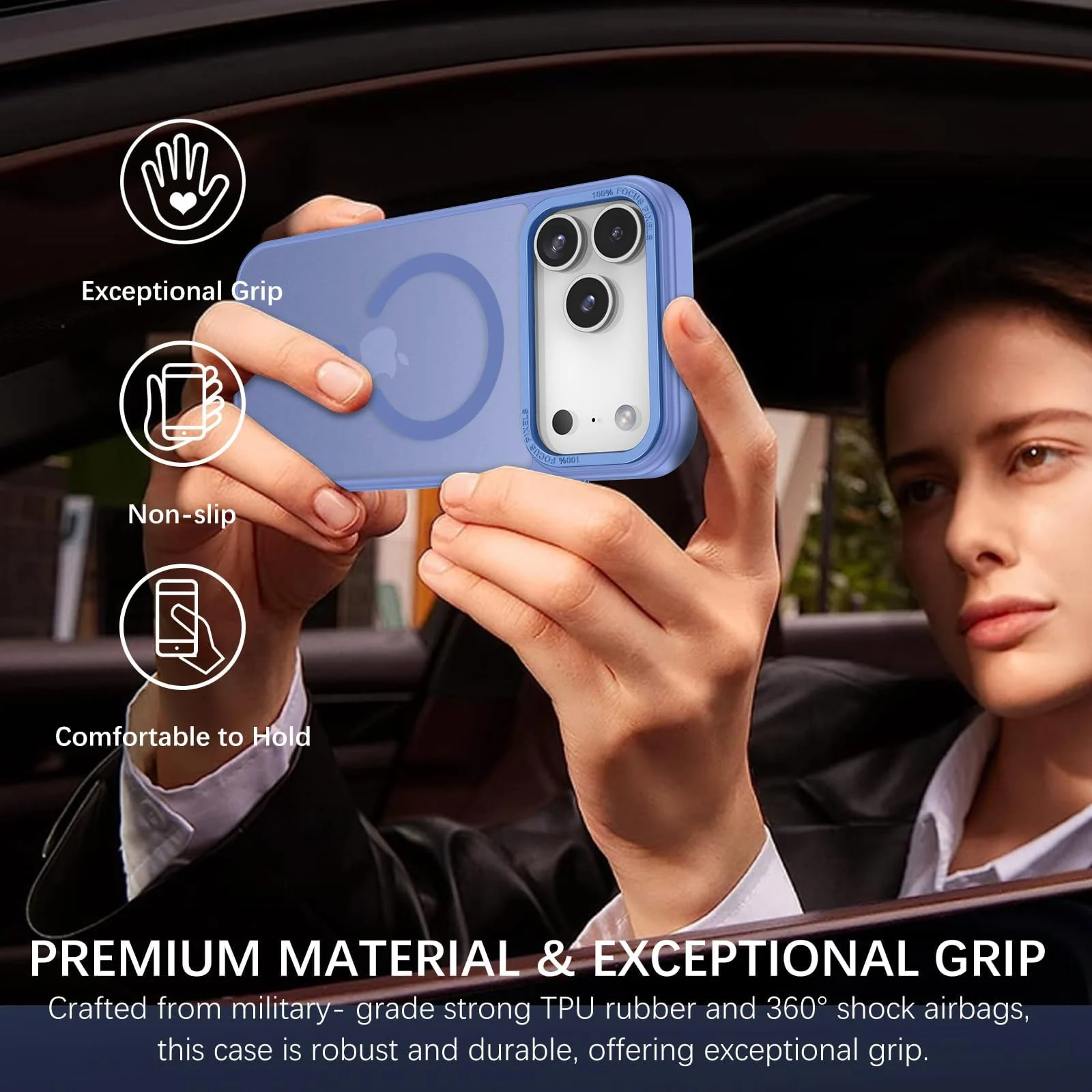 DL3 MOBILAK Protective Phone Case for Apple iPhone 18 Pro Max and 17 Pro Max - Light Blue