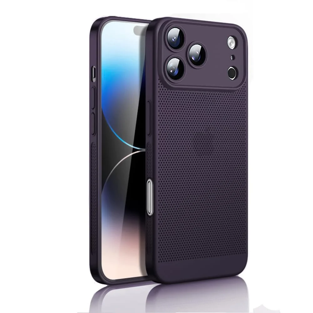 iPhone 17 Pro 6.3-Inch Heat Dissipation Case with Built-in Camera Lens Protector — DL3 Mobilak Protective Phone Case for iPhone 17 Pro 6.3-Inch, Supports wireless charging, Camera protection, Shock-absorbing protection