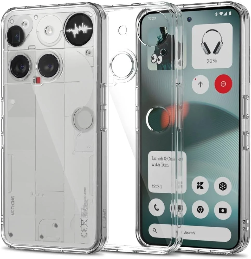 DL3 Mobilak Case Compatible with Nothing Phone 3, Case Crystal Soft TPU Gel Case Flexible Silicone Anti-Scratch Camera Protection TPU Cover - Clear