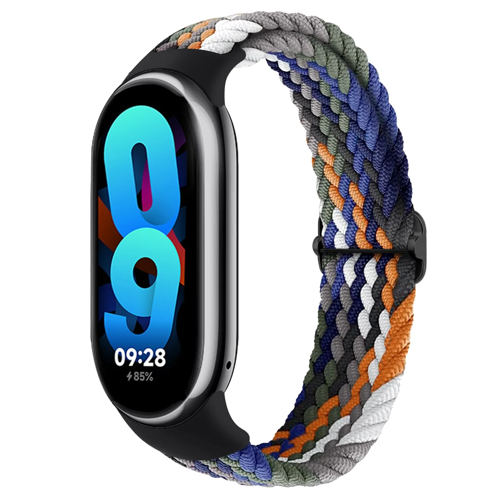 Xiaomi 8 — DL3 Mobilak Compatible with Xiaomi Mi Band 10/9/8 strap, Braided Solo Loop for Nylon Elastic Adjustable Replacement Wristband Compatible with Xiaomi Smart Band 8/9/10