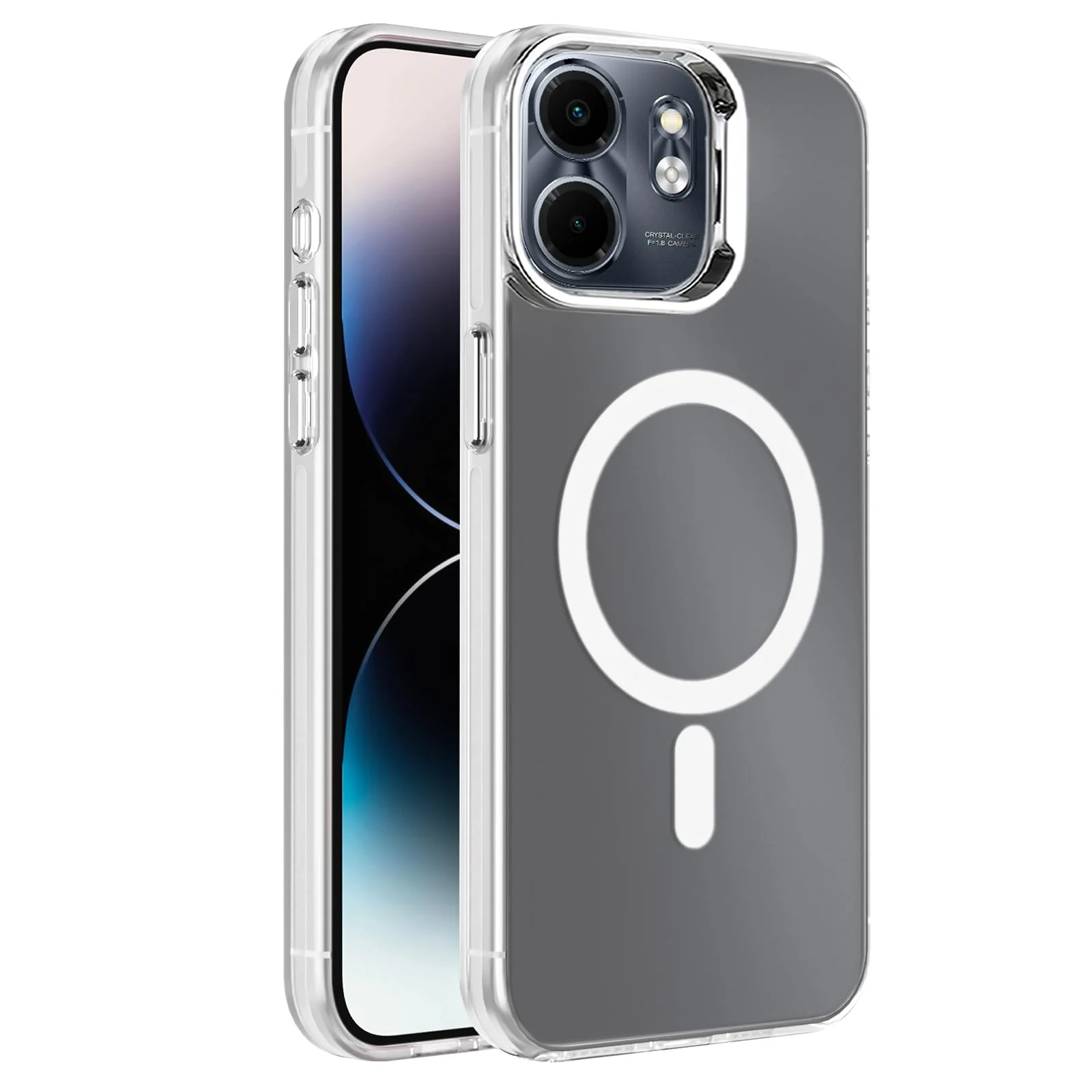 DL3 Mobilak Case for Infinix Smart 9 / Infinix Hot 50i Crystal Clear [Not Compatible with MagSafe] Soft TPU Gel Case Flexible Silicone Anti-Scratch Transparent TPU Cover - Clear