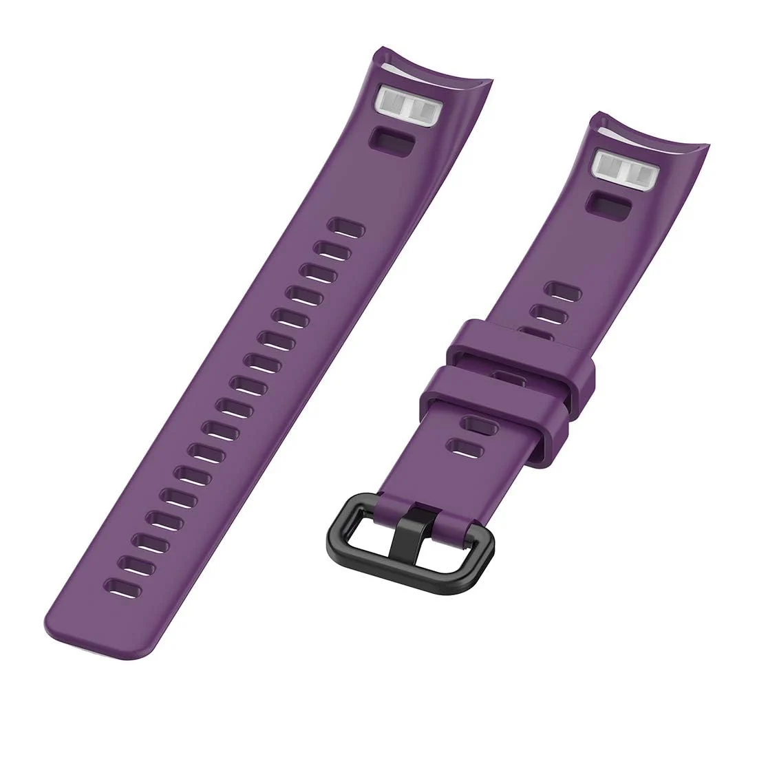 DL3 Mobilak Compatible for Honor Band 5/Honor Band 4 Strap, Soft Silicone Sport Wristband Adjustable Accessory Bracelet Replacement Band for Honor Band 5/Band 4 - Purple