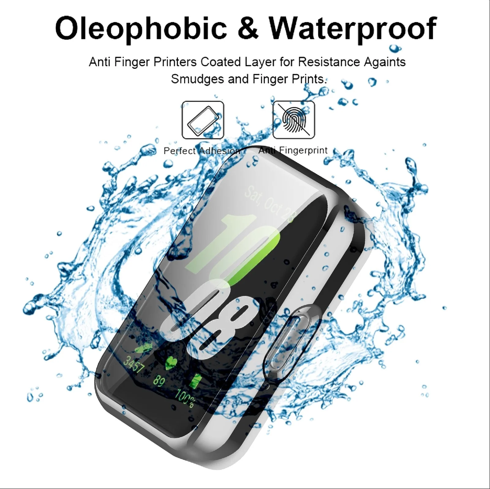 DL3 Mobilak Case Compatible with Samsung Galaxy Fit 3 Case All-Around with Built-in Screen Protector Watch Soft TPU Shockproof Cover Slim Guard Thin Bumper Shell Protector - Silver
