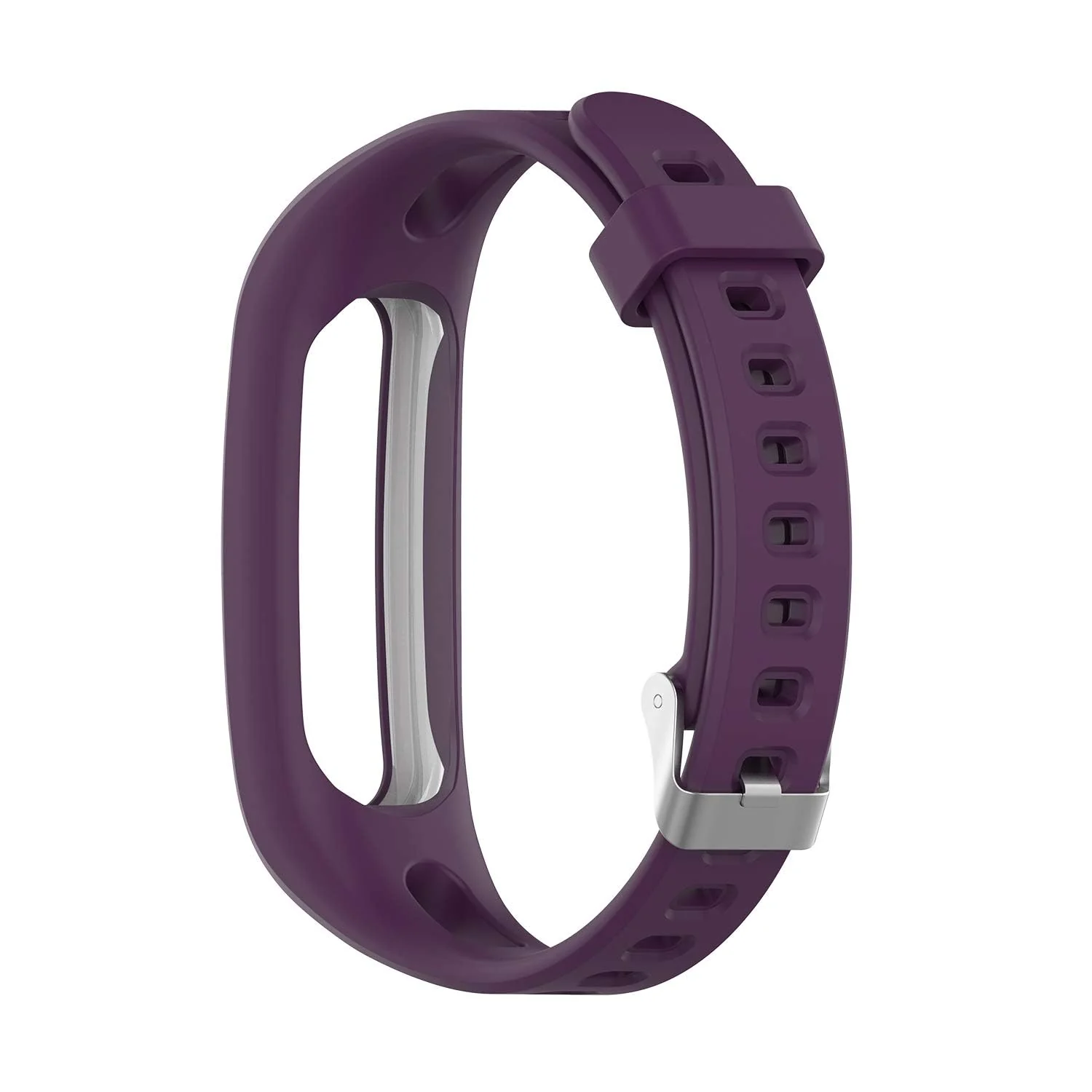 DL3 MOBILAK Silicone Watch Band Strap Compatible for Huawei Honor Band 4 Running Version/Huawei Band 3e/ Band 4e Smart Watch Bracelet Replacement - Purple