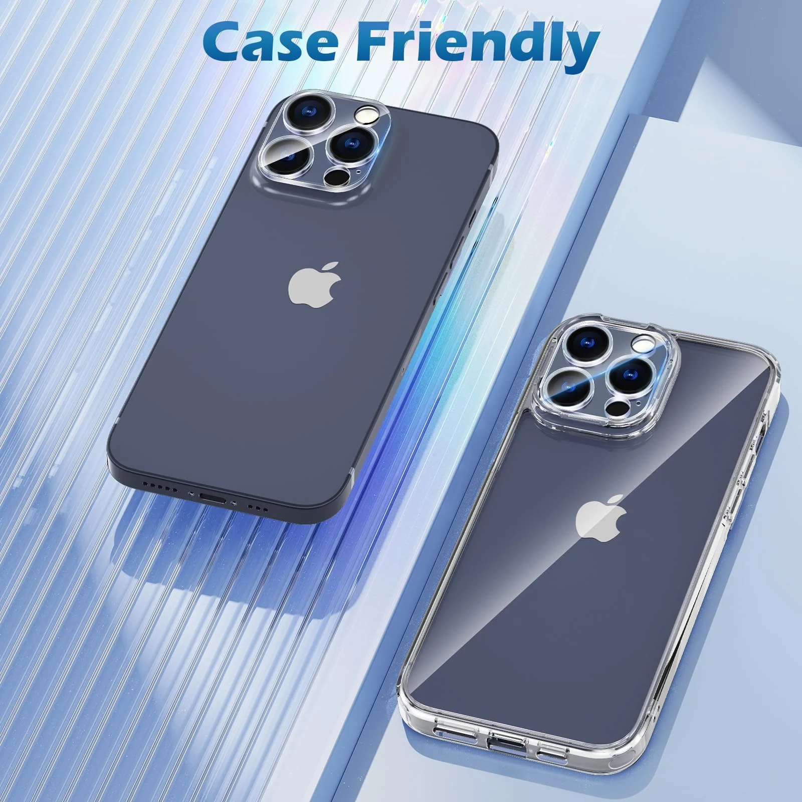 DL3 Mobilak Camera Lens Protector for iPhone 15 Pro/15 Pro Max, Full Coverage Tempered Glass HD Camera Lens Screen Cover Case,9H Hardness Anti-Scratch Camera Screen Protective Lens Film - Clear