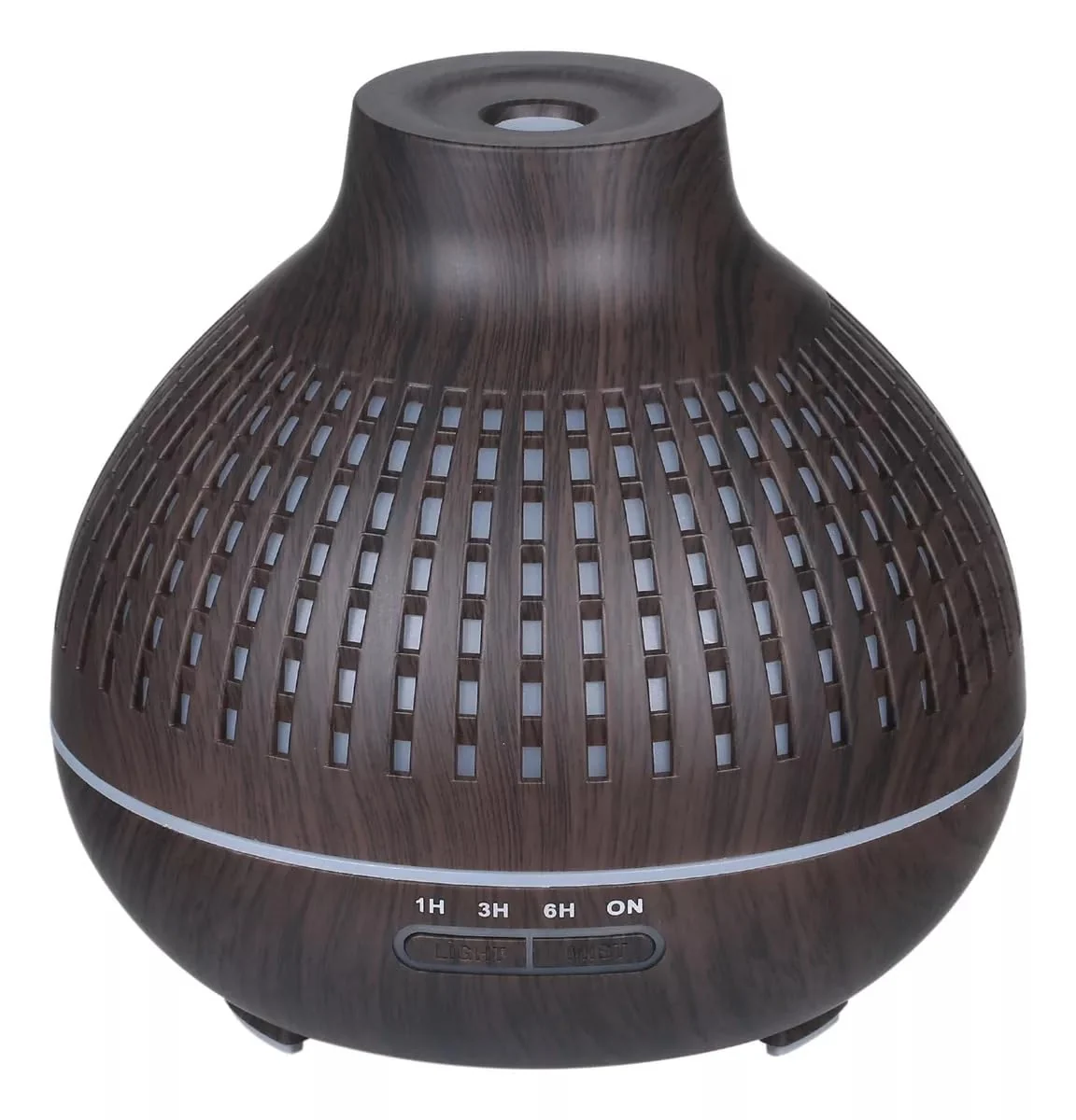 Mobigon Essential Oil Diffuser, Aromatherapy Diffuser 500ml with Remote Control, 4 Timer & Auto-Off Safety Switch, 7 Color LED Lights Mode, 10 Hours Quiet Humidifier for Bedroom - A.Dark Woody