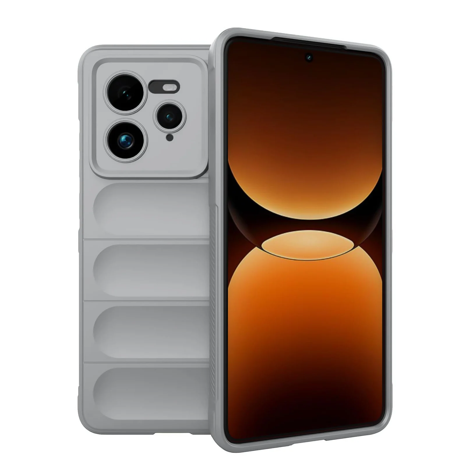DL3 Mobilak Flexible Silicone and TPU Protective Case with Camera Protection for realme GT 7 Pro 5G - Gray