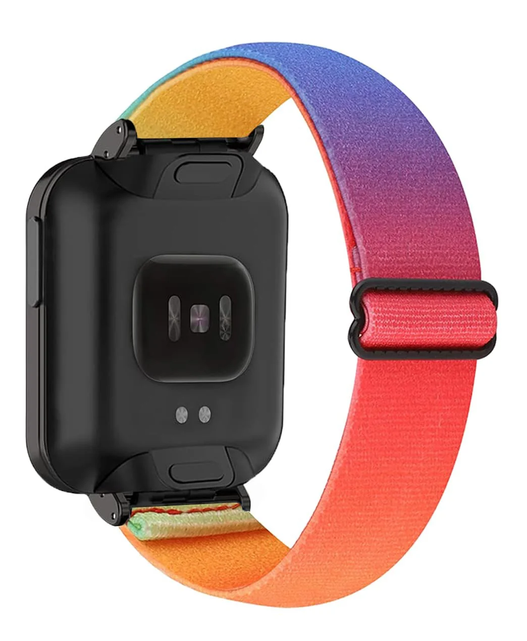 DL3 Mobilak Strap Compatible with Xiaomi Mi Watch Lite/Redmi Watch Bracelets, Nylon Replacement Strap Sport PU Protective Case + Watch Strap For Xiaomi Mi Watch Lite With Metal Cover - Black