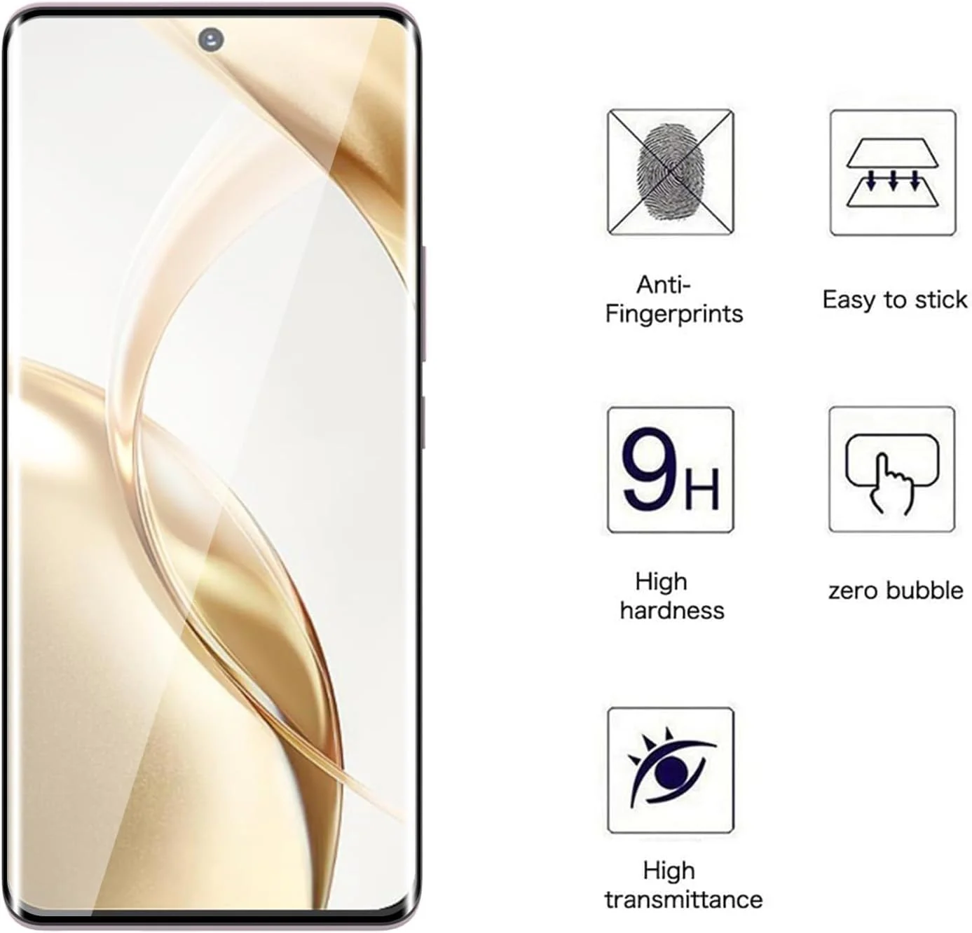DL3 Mobilak Screen Protector for Honor 200 Pro 5G, Tempered Glass Screen Saver Premium HD Protective, Scratch Resistant, NO-Bubble, 9H Hardness, Full Coverage Film - Clear