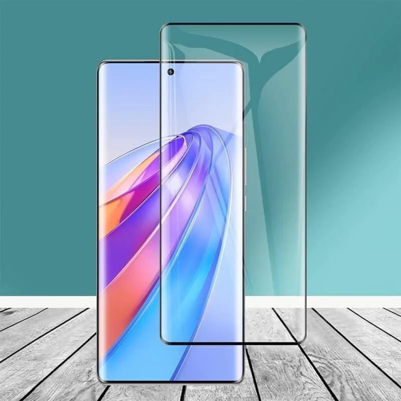 DL3 Mobilak Full Curved 5D Glass Screen Protector Full Glue For Honor X9A - Black