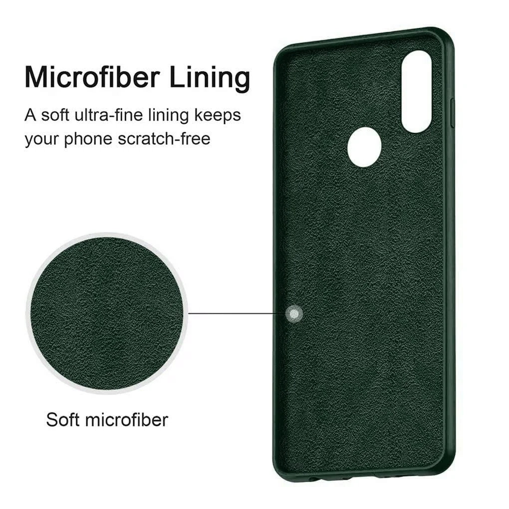 DL3 Mobilak Silicone Protective Case for Huawei nova 3i, Shock-absorbing protection, Scratch-resistant surface, Soft microfiber lining - Green