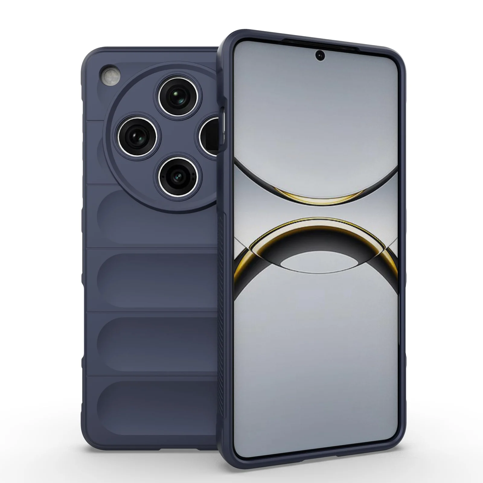 DL3 Mobilak Flexible Silicone and TPU Protective Case with Camera Protection for OPPO Find X8 Pro - Blue