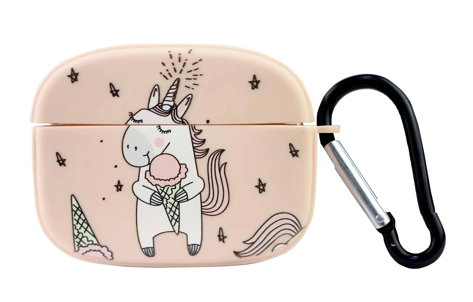 DL3 Mobilak Compatible with AirPods Pro 2/1 Gen Case Soft Silicone Shockproof Cover for Apple iPod Pro 2nd/1st Generation, New 3D Cute Cartoon Creative Fun Case with Keychain Design - Style 2