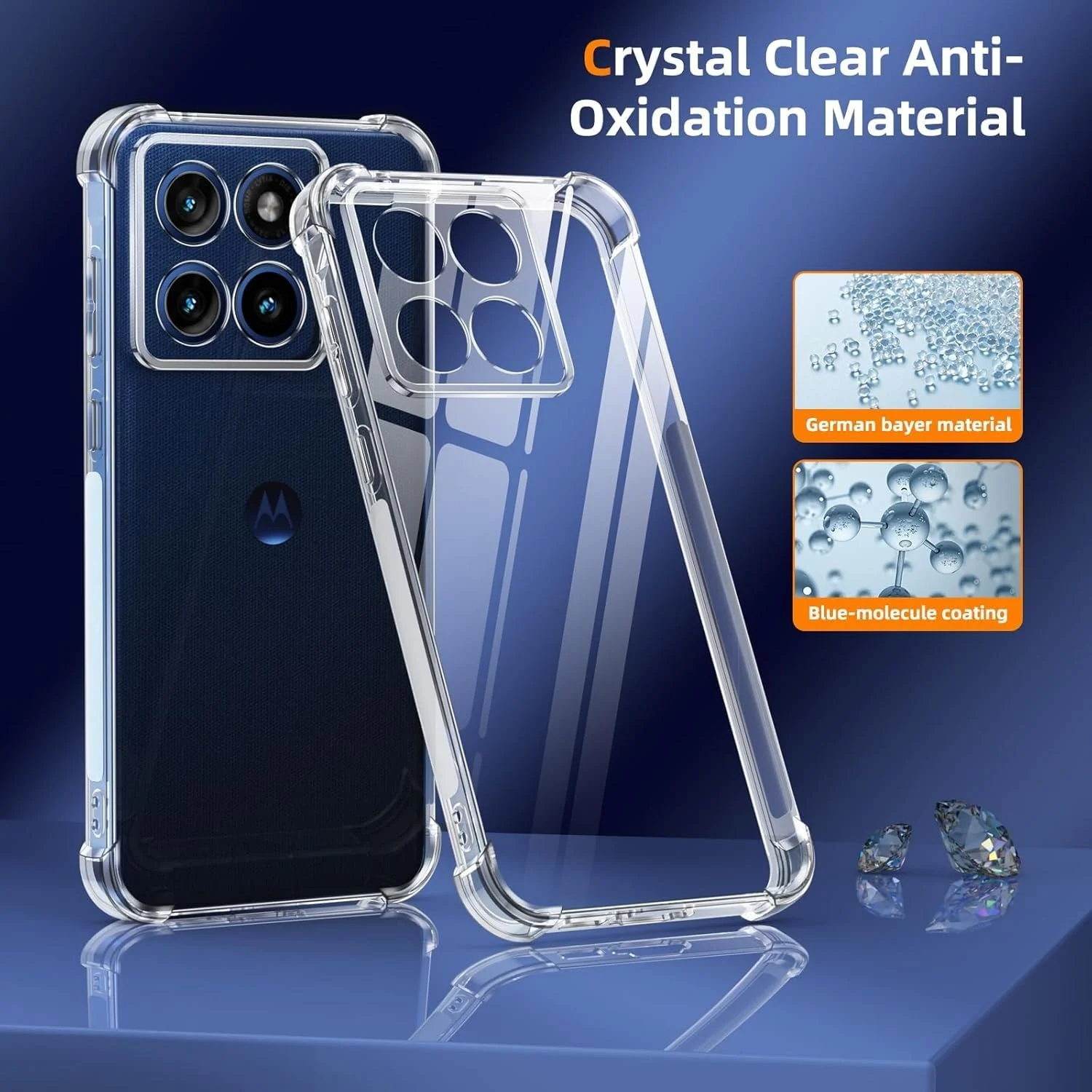 DL3 Mobilak Clear TPU Protective Case for Honor X7D with Camera Protection and Shockproof Design - Clear
