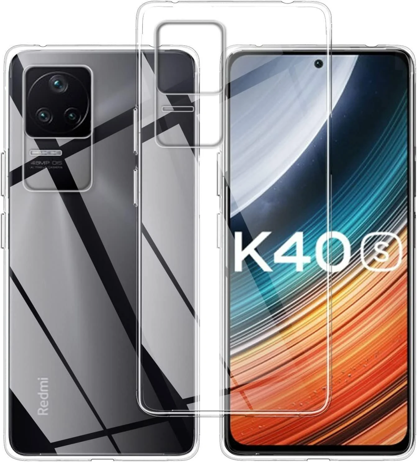 DL3 Mobilak Case Compatible with Xiaomi Poco F4 Case Crystal Soft TPU Gel Case Flexible Silicone Anti-Scratch Camera Protection TPU Cover - Clear