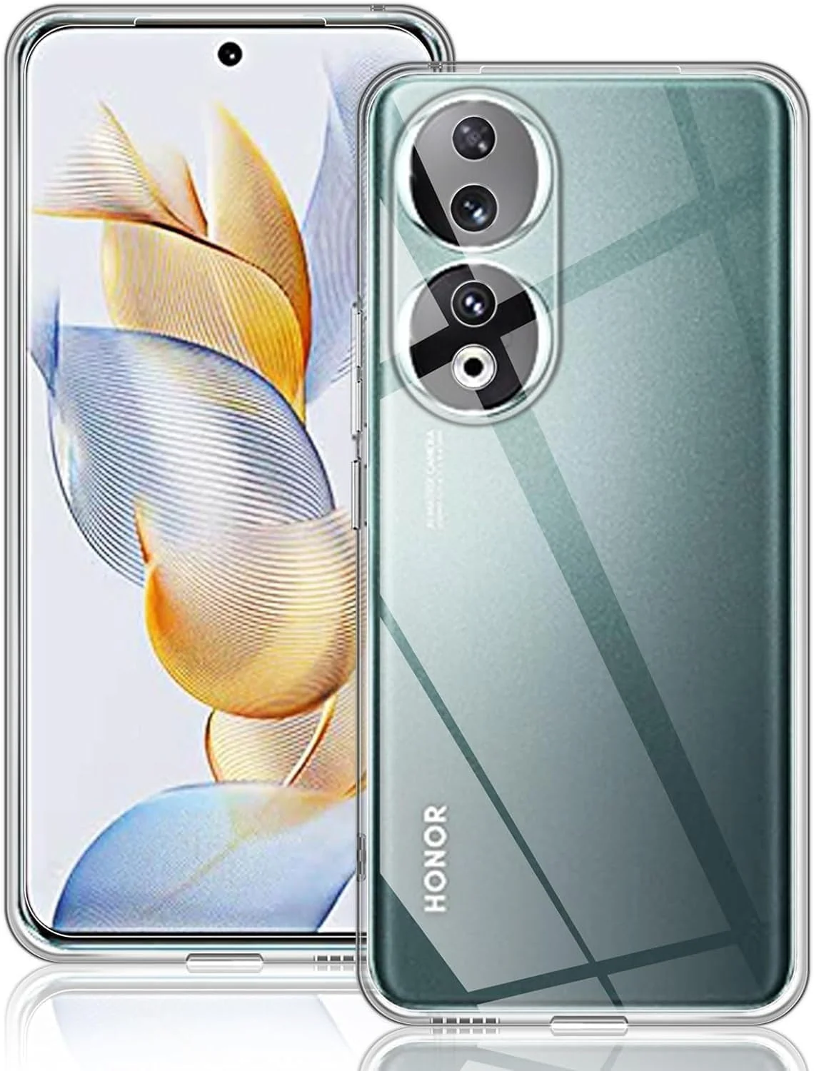 DL3 Mobilak Case Compatible with Honor X7b, Case Crystal Soft TPU Gel Case Flexible Silicone Anti-Scratch Camera Protection TPU Cover - Clear