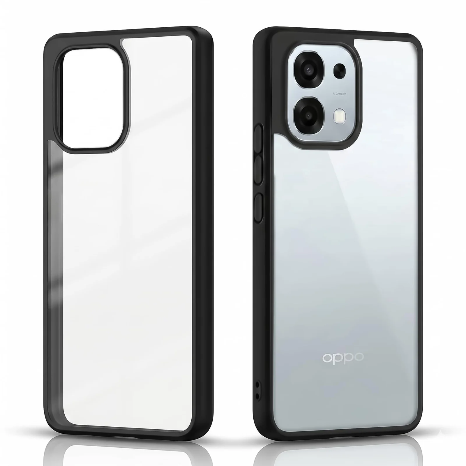 DL3 Mobilak Clear Protective Case for OPPO A6 Pro 4G / 5G - Black