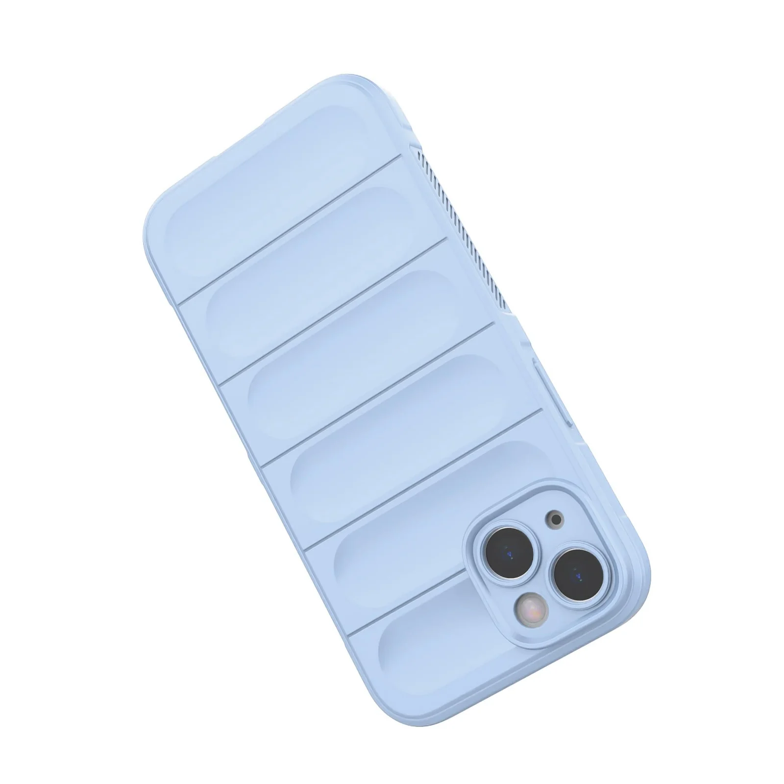 DL3 Mobilak Soft Silicone Protective Case for Apple iPhone 15 with Camera Protection and Shockproof Design - Baby Blue