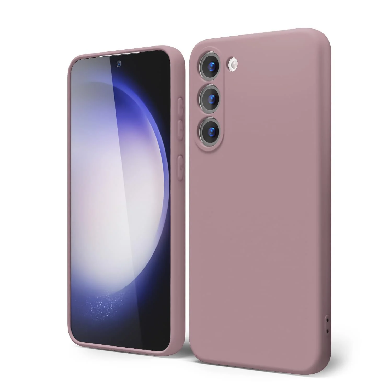 DL3 Mobilak Liquid Silicone Protective Case for Samsung Galaxy Note10 with Microfiber Lining and Shockproof Design - Cashmere