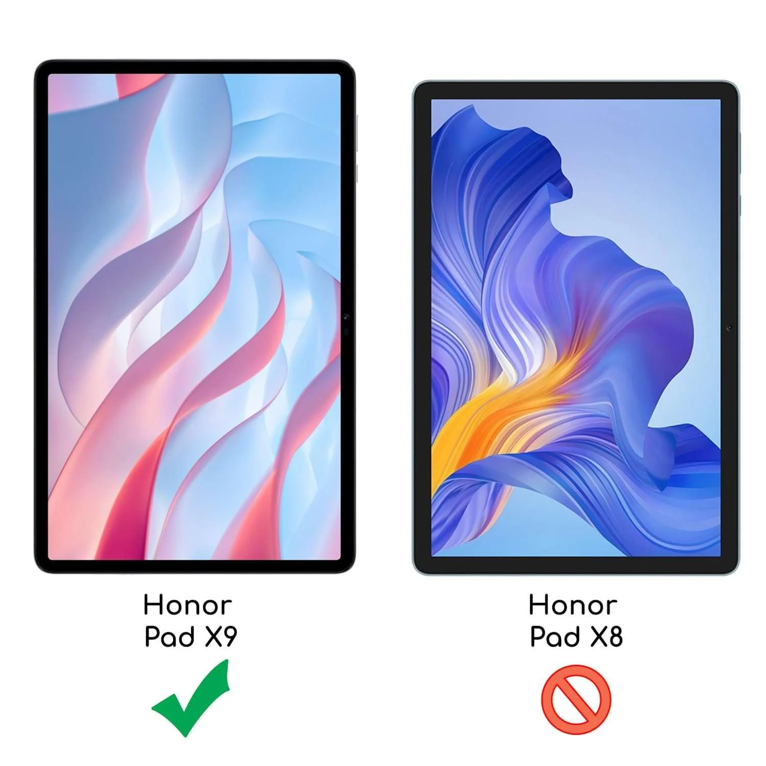DL3 Mobilak Case Compatible with HONOR Pad X9 11.5 inch 2023 Tablet Cover with Pencil Holder, Soft TPU Back Trifold Stand Protective Smart Cover Flip, Auto Wake&Sleep - Blue