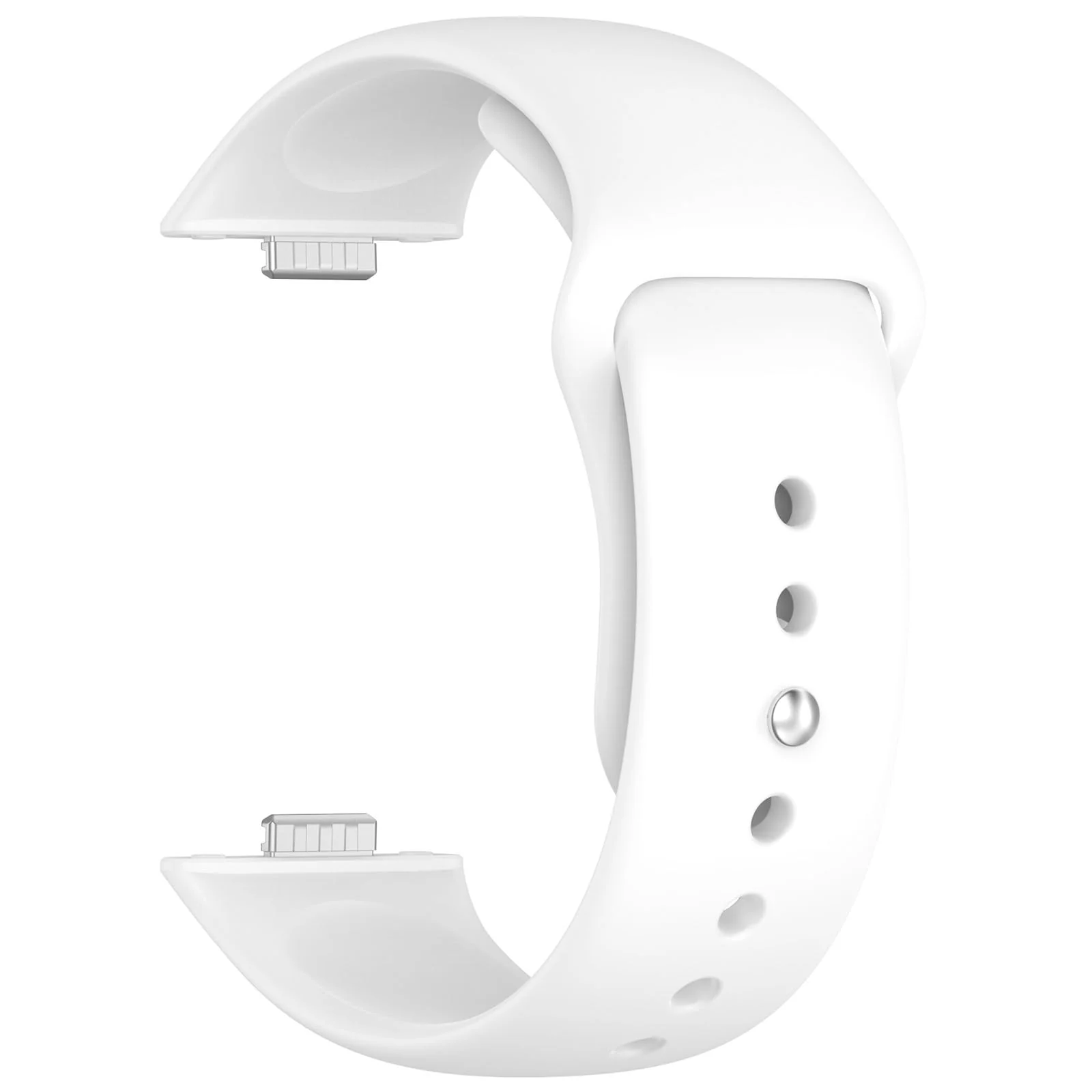 DL3 Mobilak Silicone Strap Compatible with Huawei Watch Fit 3/Watch Fit 4 Pro/Fit 4 Sports Strap for Men Women Breathable Soft Replacement Strap Adjustable Waterproof Sports Straps - White