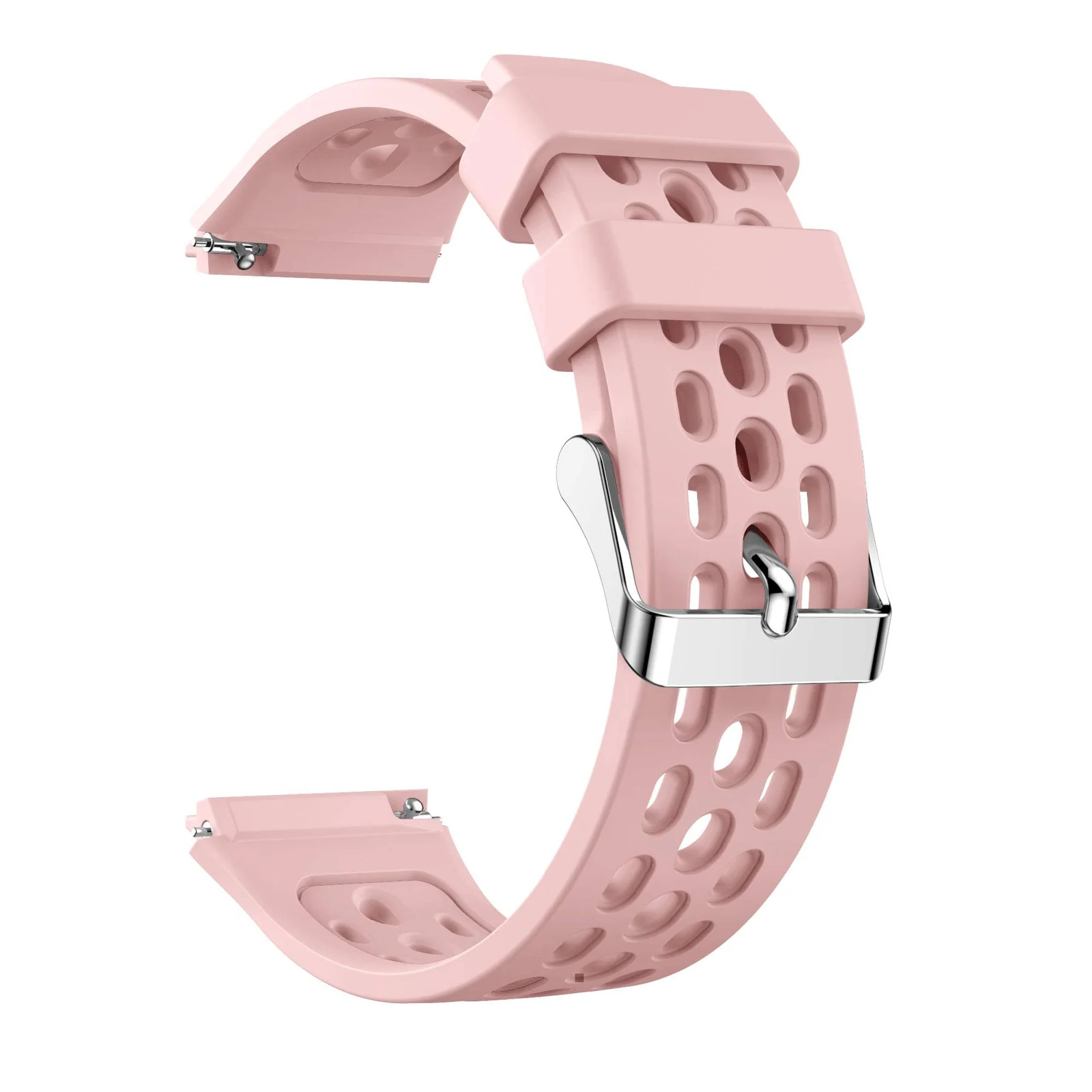 DL3 Mobilak Strap Replacement Bands Compatible with 22MM Huawei Watch GT2E Bands, Adjustable Accessory Soft Silicone Sport Wristband for Women Men - Rose Pink