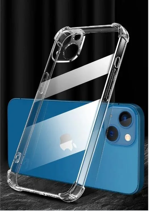 DL3 Mobilak Clear TPU Protective Case for iPhone with Camera Protection and Shockproof Design - Clear