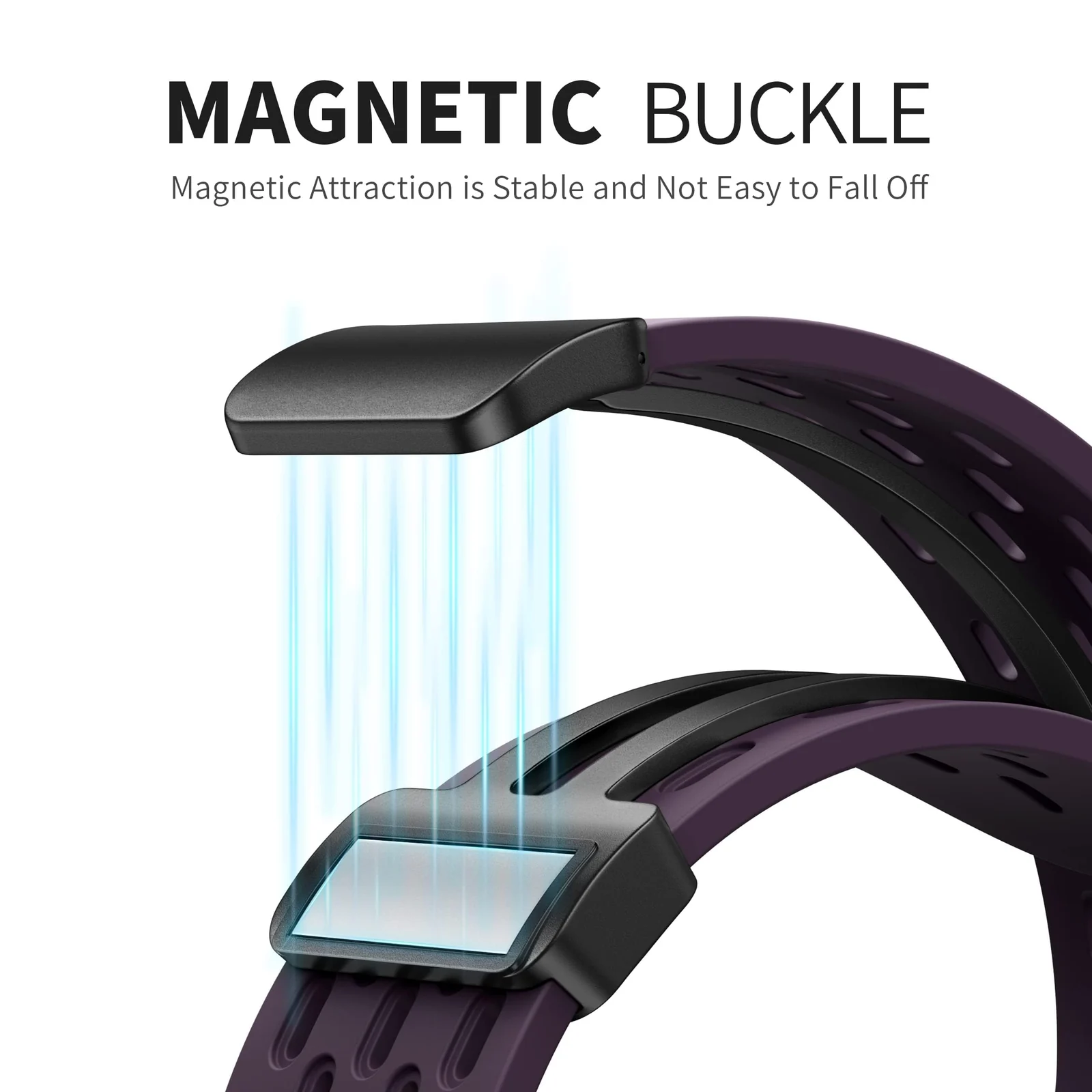 DL3 Mobilak Magnetic Bands for Apple Watch Band 49mm 46mm 45mm 44mm 42mm, Soft Silicone Magnetic Buckle Breathable Sport Watch Strap for iWatch Ultra2 Ultra SE SE2 Series 10 9 8 7 6 5 4 3 2 1 - Black