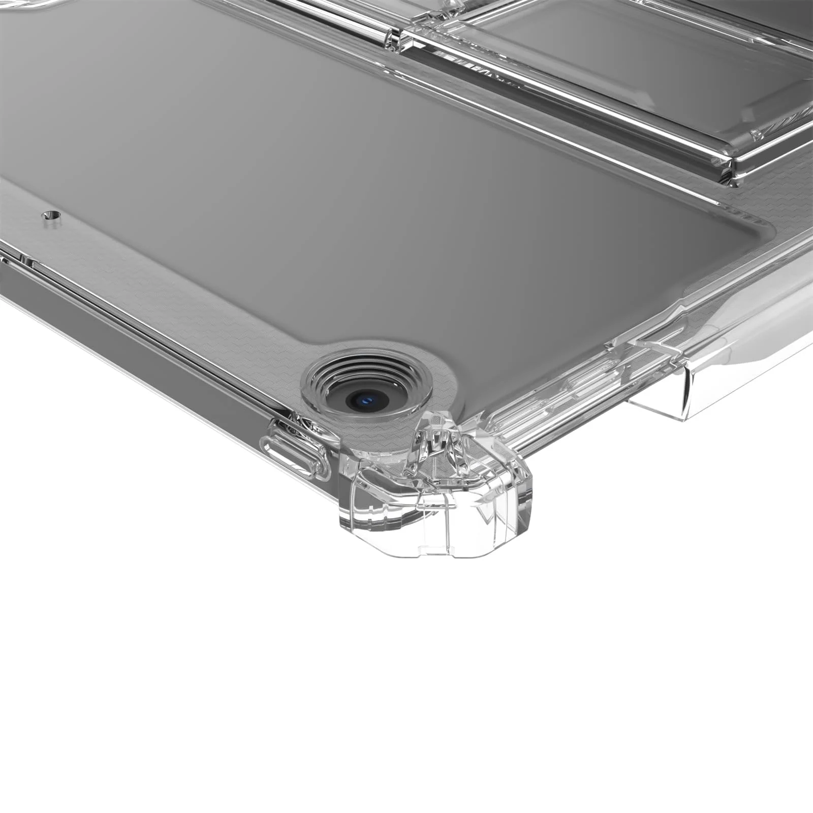 "DL3 Mobilak Transparent Stand Case for Huawei MatePad T10s 10.1""/ T10 9.7""/Honor Pad X8 10.1"" 2022/X8 Lite 9.7""/MatePad T10s 10.1"", Slim Lightweight Bumper, Kickstand Cover, with Pencil Holder - Clear"