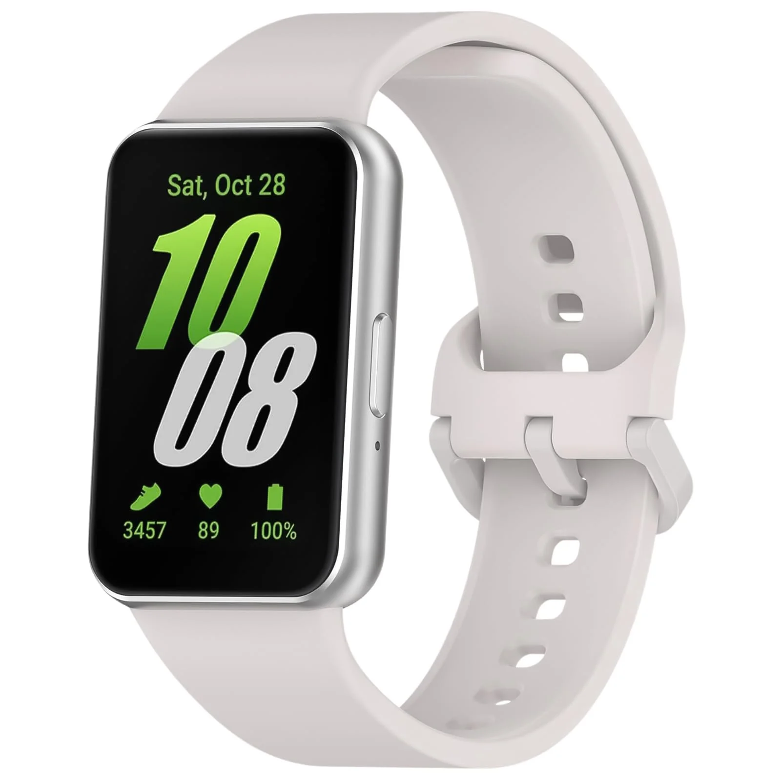 Dl3 Mobilak Silicone Bracelet for Samsung Galaxy Fit 3 Strap, Soft Silicone Sport Replacement Strap For Women/Men, Adjustable Waterproof Sports Band (Army Green)