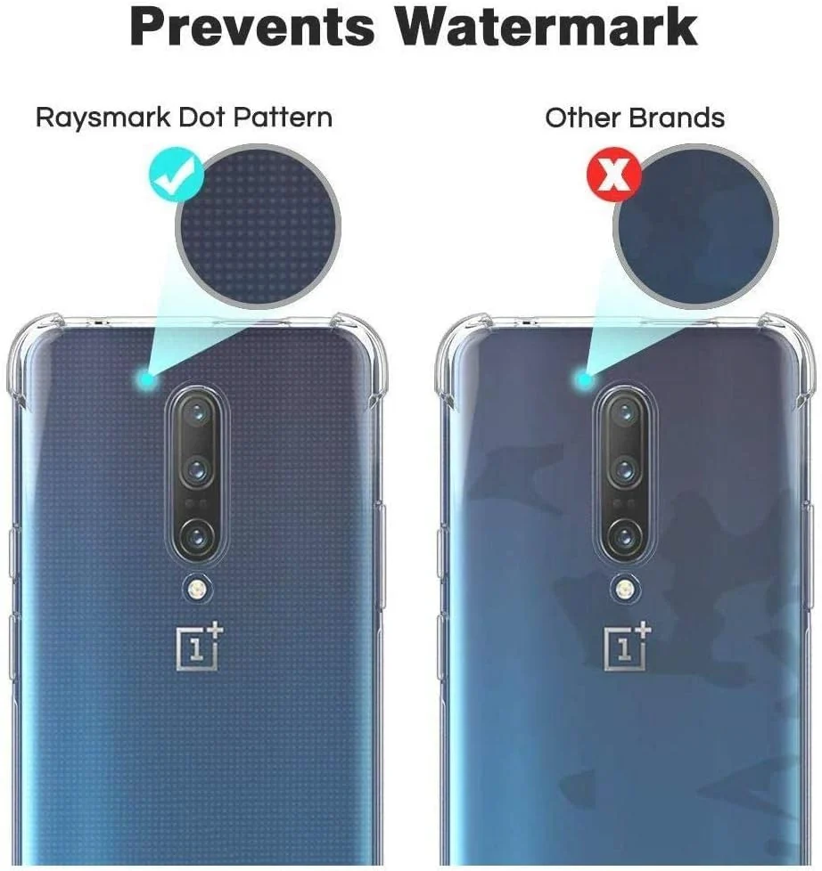 DL3 Mobilak Case Compatible with OnePlus 7 Pro, Cover Silicone TPU Gorilla Anti-shock Protector Camera Shockproof Corners - Clear