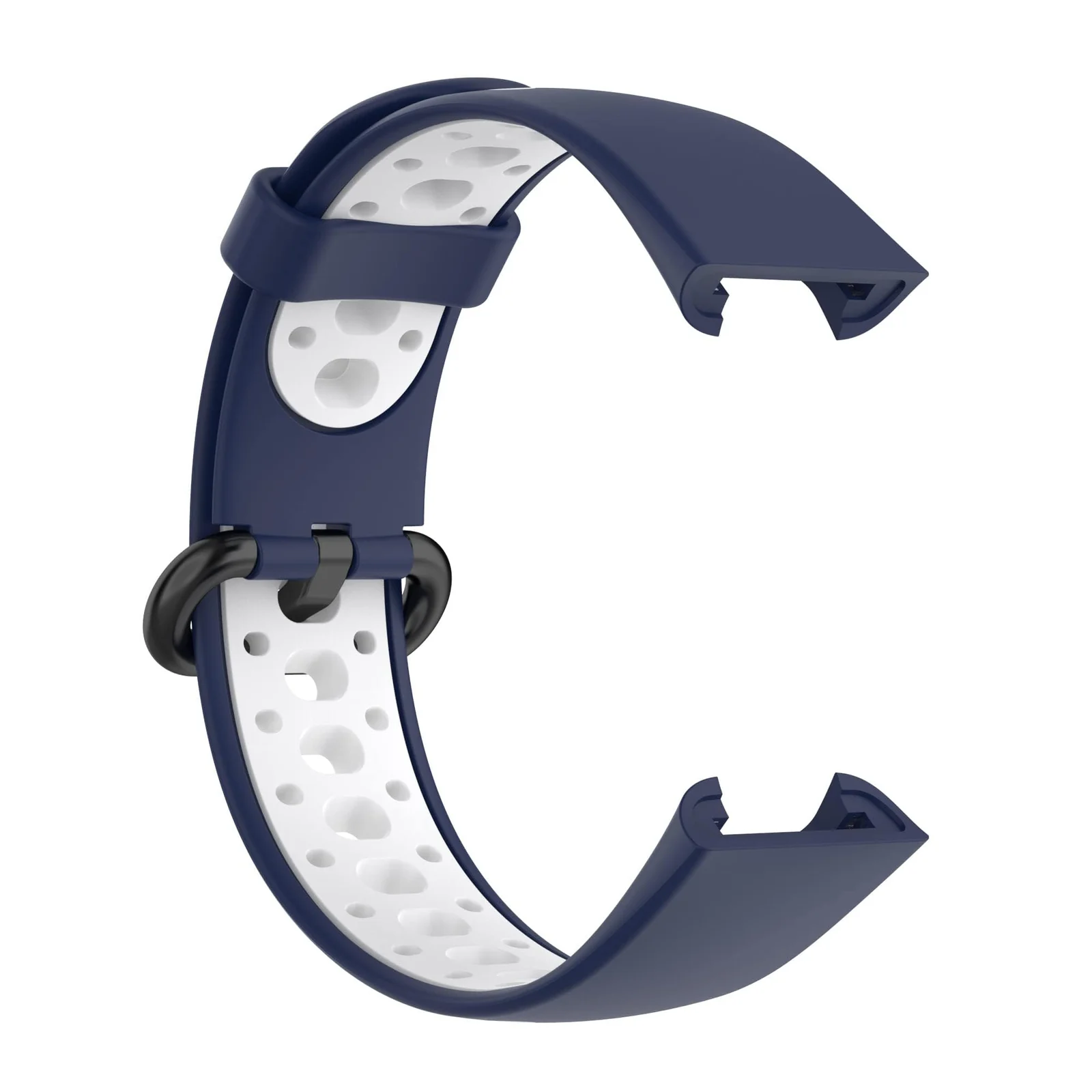 DL3 MOBILAK Strap Compatible with Xiaomi Redmi Watch 2 Lite/Poco Watch/Redmi Watch 2 / Horloge 2 Soft Replacement Sport Silicone Strap - Blue White
