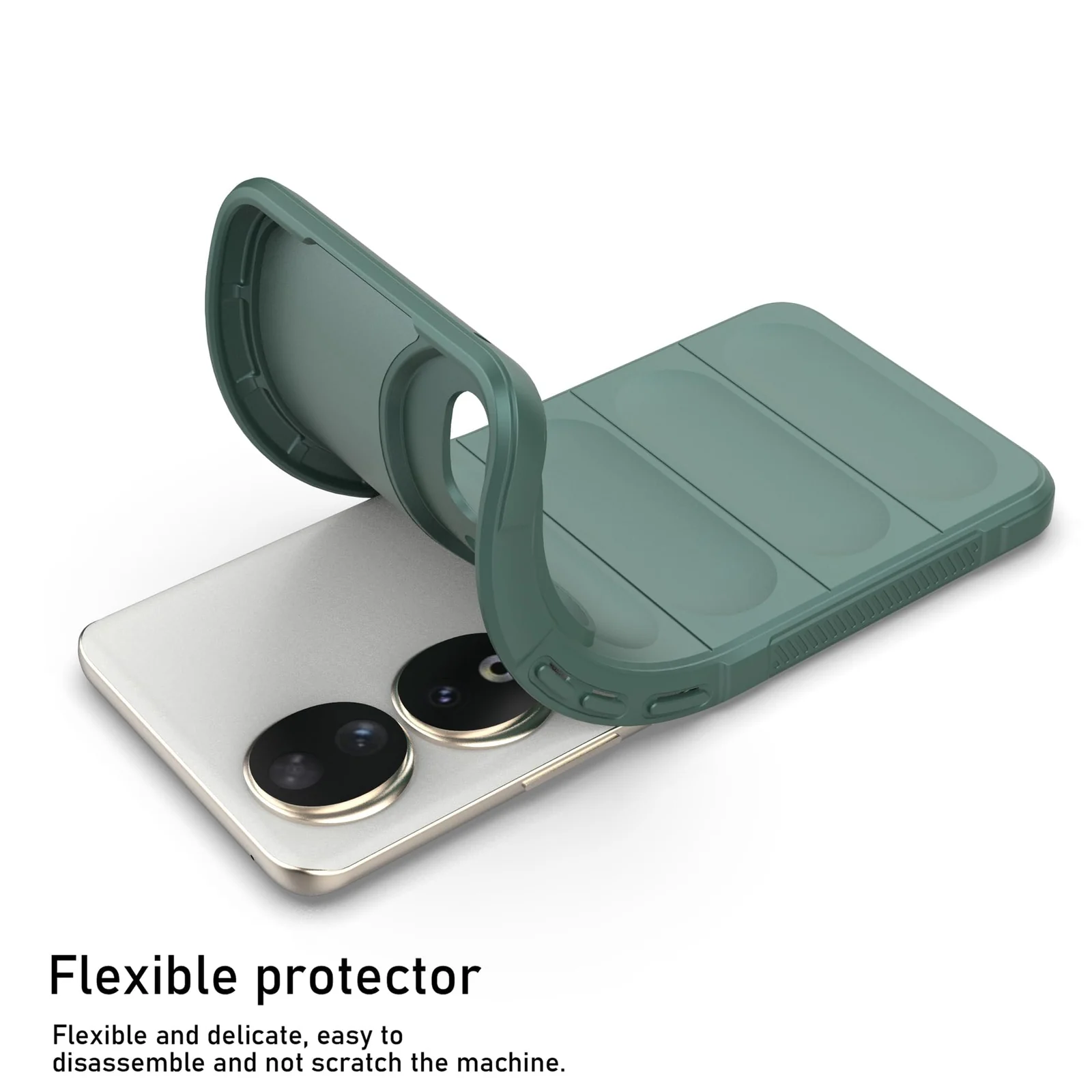 DL3 Mobilak Rugged Protective Case for Honor 90 5G, Camera protection, Shock-absorbing protection, Non-slip grip - Green