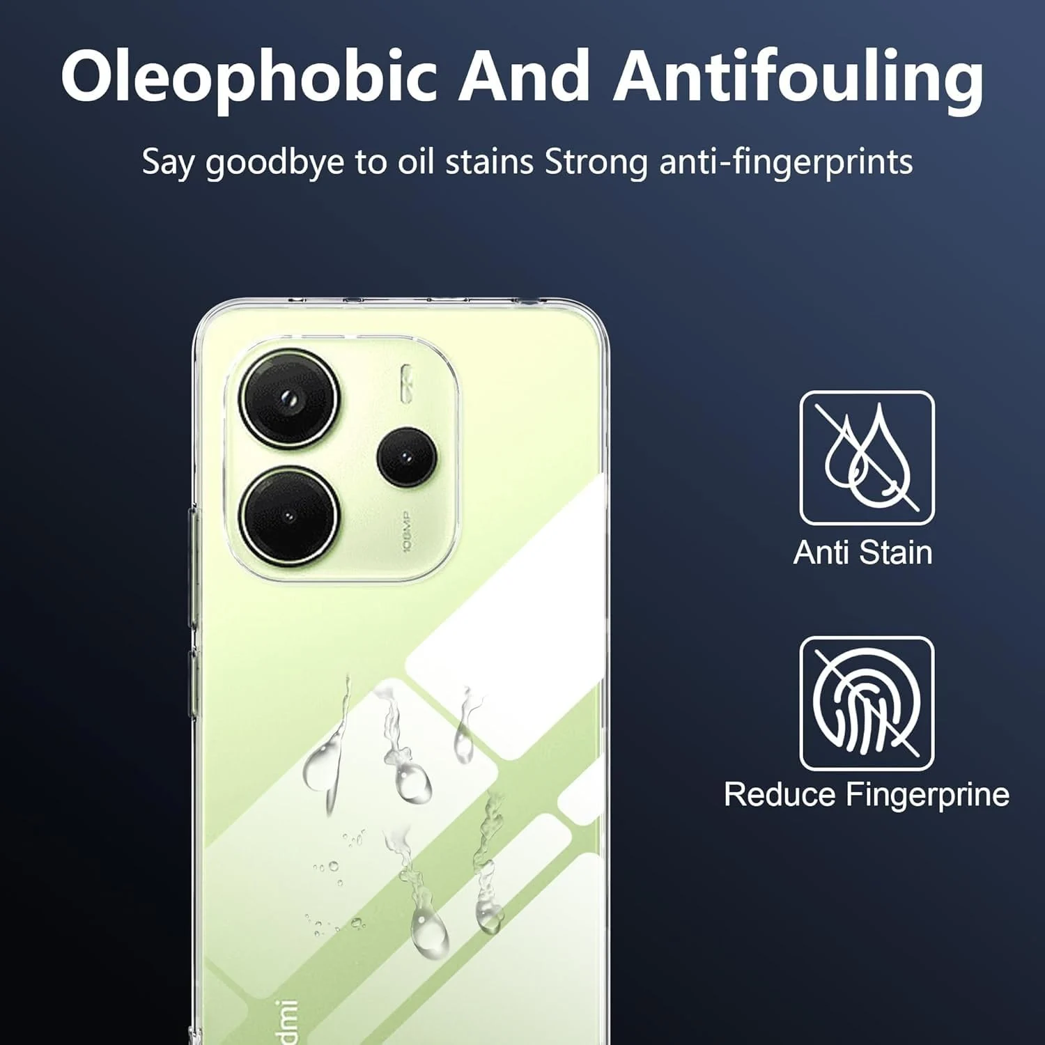 DL3 Mobilak Protective Case Compatible with Xiaomi Redmi Note 14 4G (Not 5G) Cover, Mobile Phone Case Thin Soft Silicone Anti-Yellow Protective Case - Clear