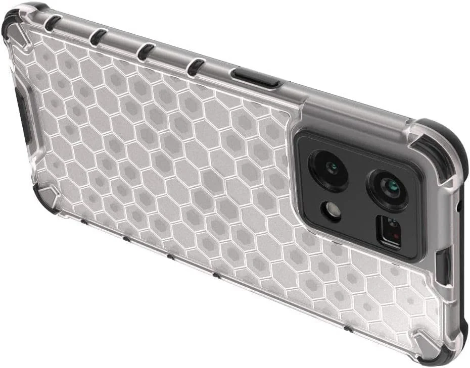 DL3 Mobilak Honeycomb Protective Case for OPPO Reno 8 4G / Reno 7 4G, Shock-absorbing protection, Transparent design, Slim, lightweight profile - Clear