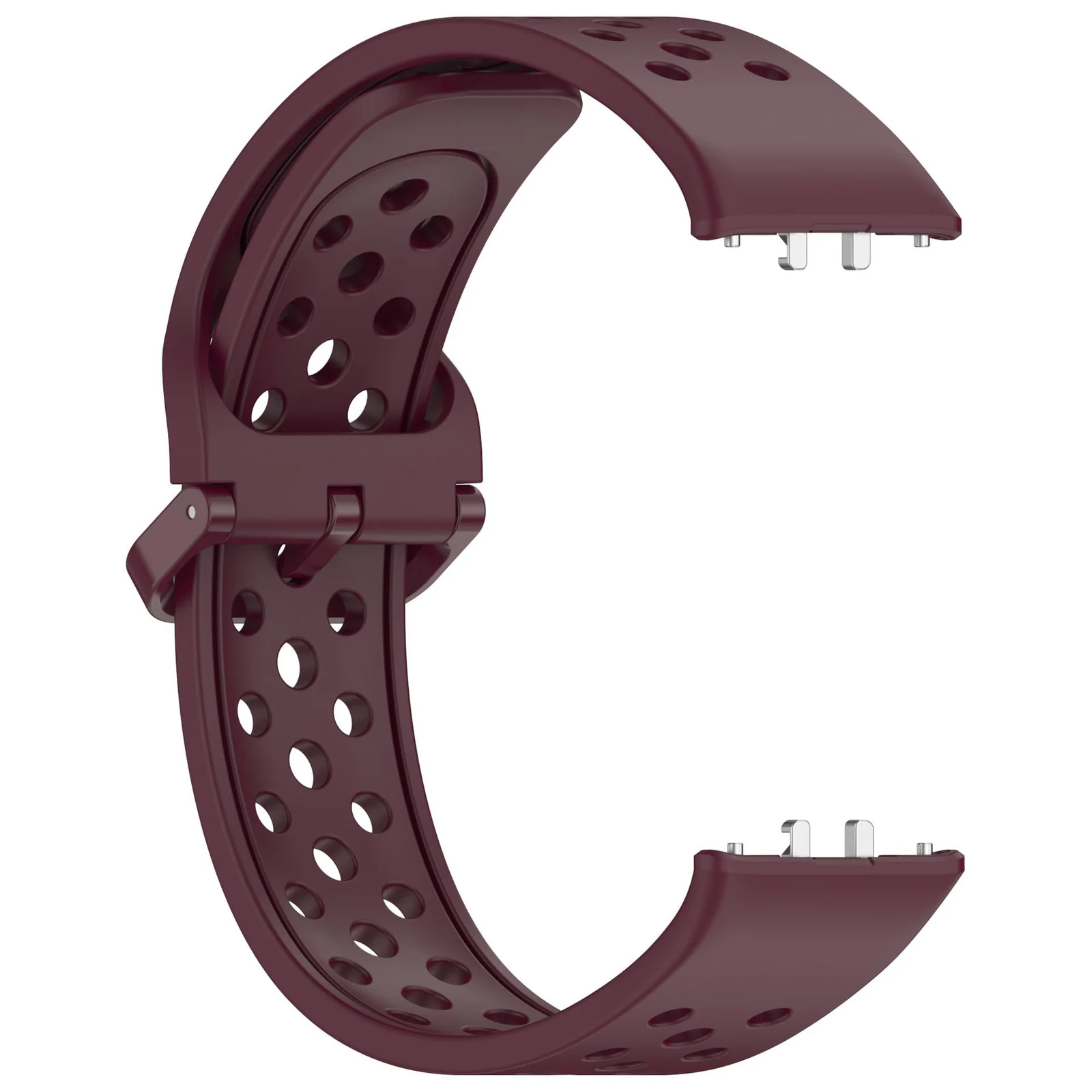 DL3 Mobilak Strap for Samsung Galaxy Fit 3 SM-R390, Women Men Armband, Two Colours Silicone Adjustable Replacement Soft Strap for Samsung Galaxy Fit 3 SM-R390 Fitness Tracker - Wine Red