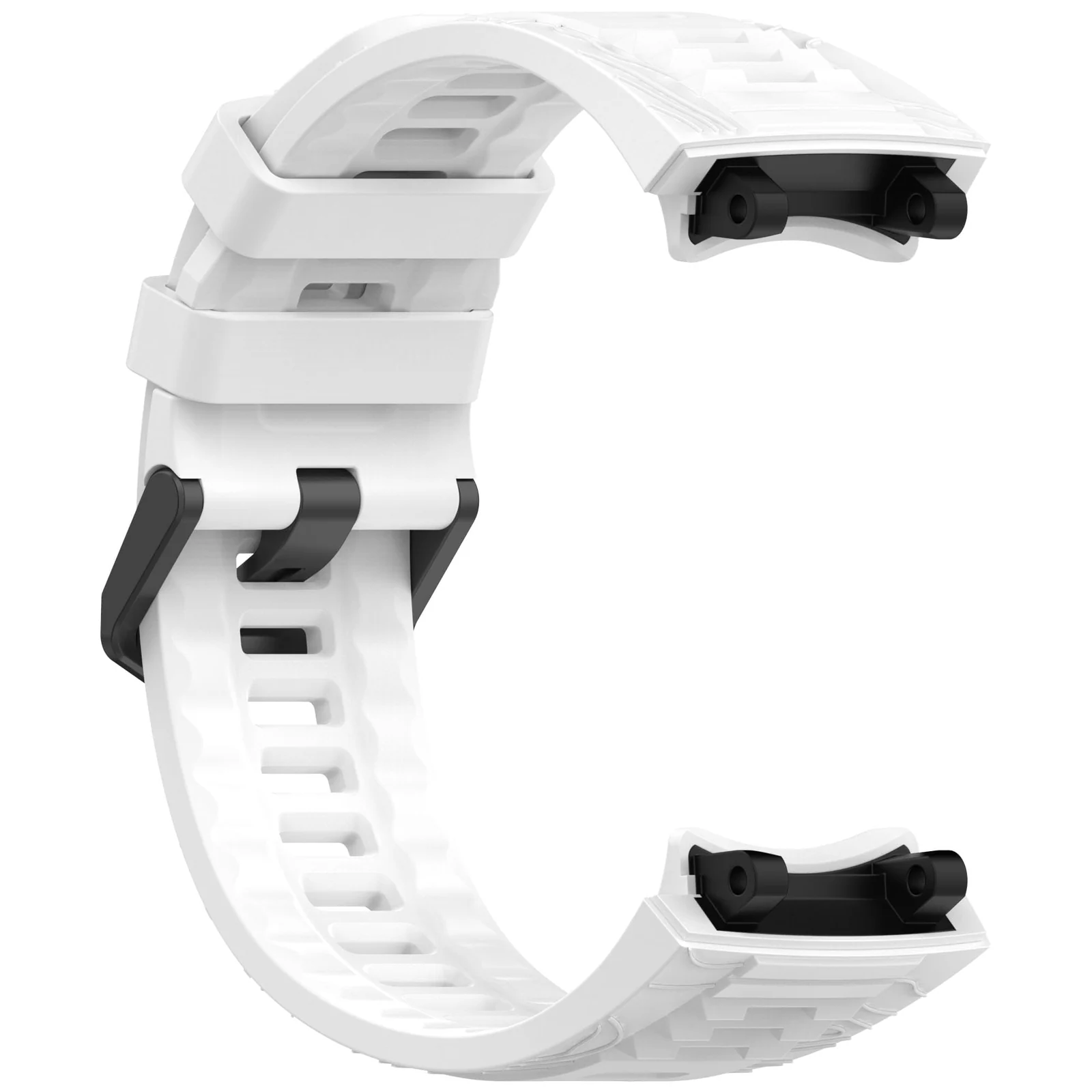 DL3 Mobilak Strap Compatible with Amazfit T-Rex 3, Men Women Sport Waterproof Soft Breathable Silicone Watch Bands Compatible with Amazfit T-Rex 3 with 1 Install Tool - White