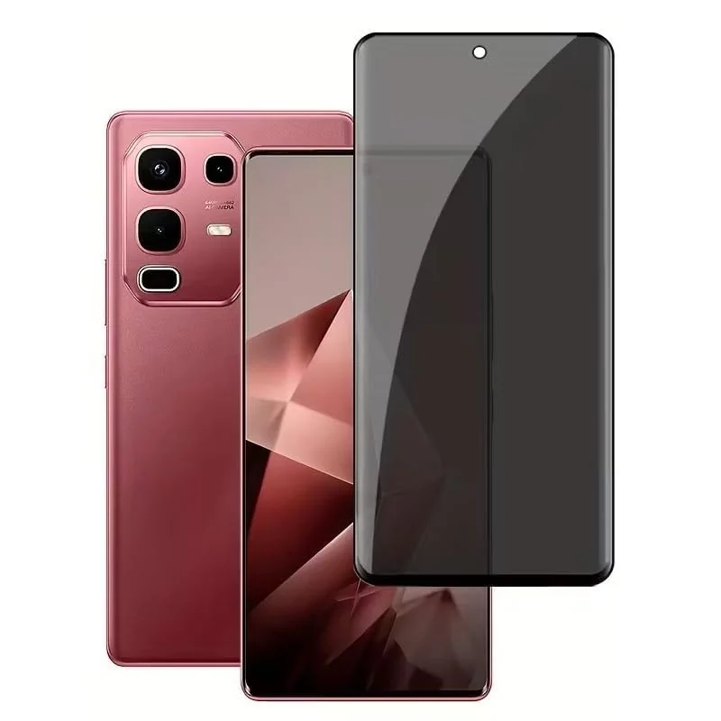 DL3 MOBILAK Privacy Infinix Note 50S 5G Screen Protector for Infinix UV Glass Fingerprint Reader Support Curved Anti-Spy Tempered Glass Screen Protector