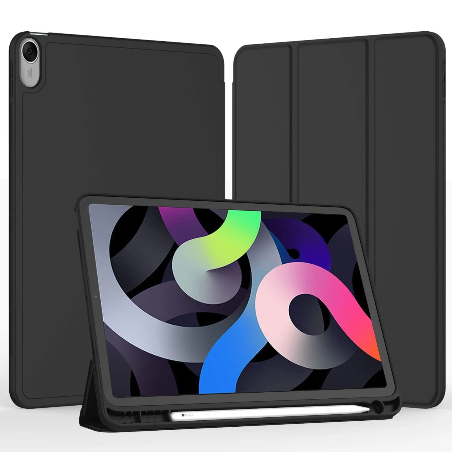 DL3 Mobilak Cover Compatible with Huawei MatePad 11.5-inch Released 2023 Tablet Case with Pencil Holder, Soft TPU Back Trifold Stand Protective Smart Cover Flip, Auto Wake&Sleep