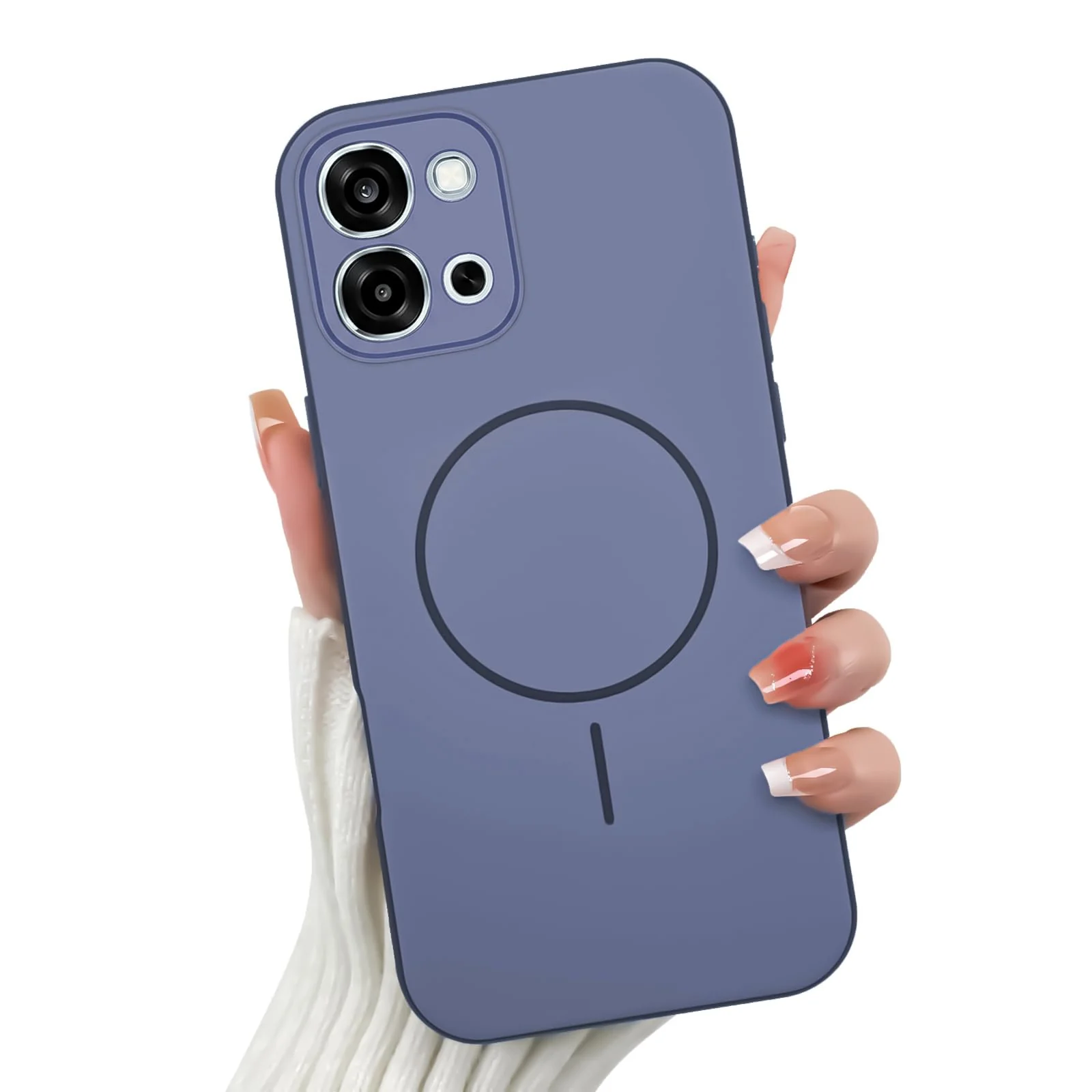 Mobigon Case For vivo Y31D 4G Slim Design [Not Compatible with MagSafe] Soft Silicone Case Flexible TPU Anti-Scratch Protective Cover with Full Camera Protection - Blue