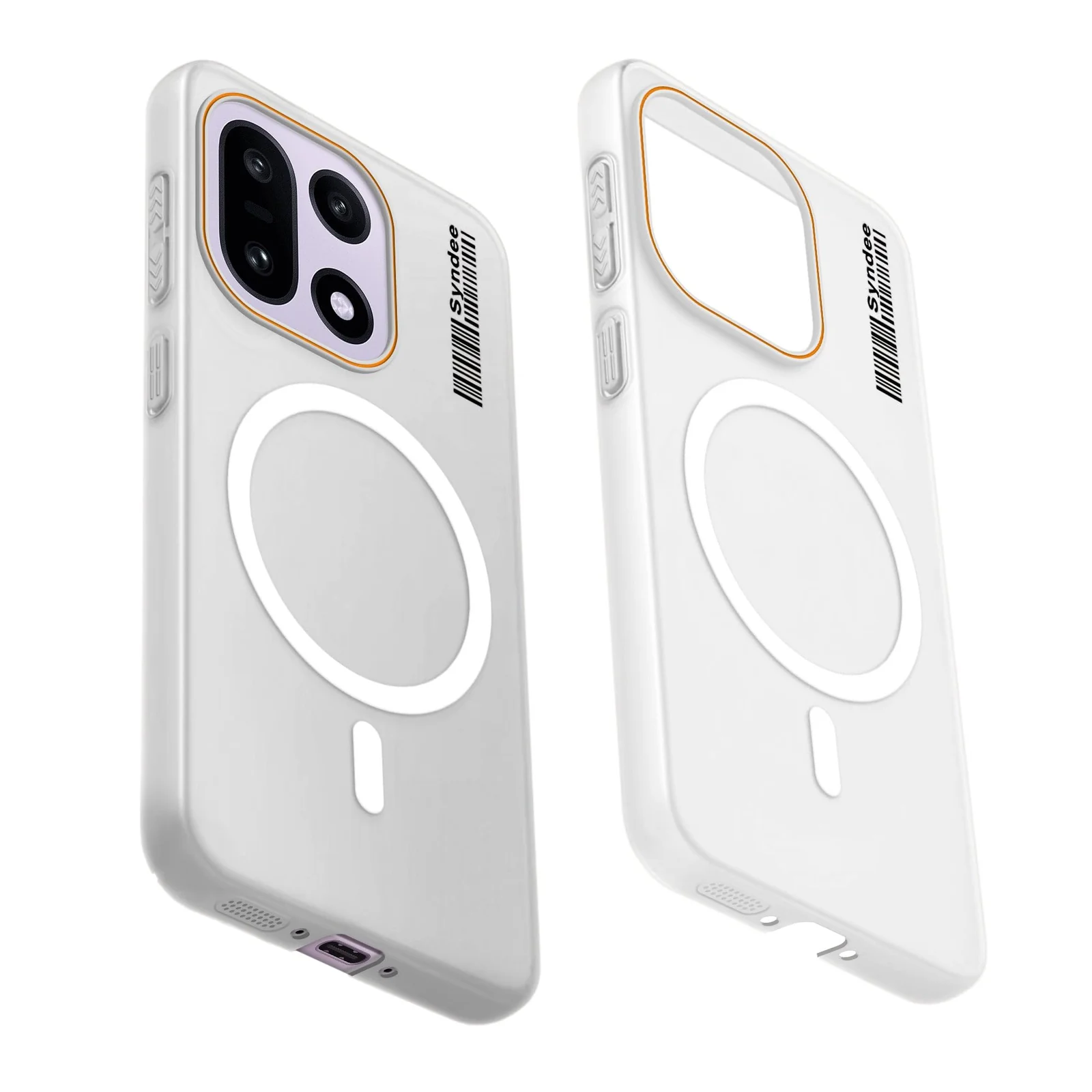 DL3 Mobilak Translucent Matte Case for OnePlus 15 5G, Compatible with MagSafe accessories, Shock-absorbing protection, Integrated ring holder - Clear