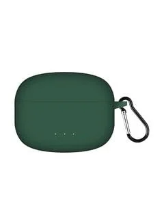 DL3 Mobilak Silicone Case Compatible with Huawei FreeBuds 5i Earbuds, Soft Silicone Protective Case Cover, Shockproof Sleeve with Carabiner - Green